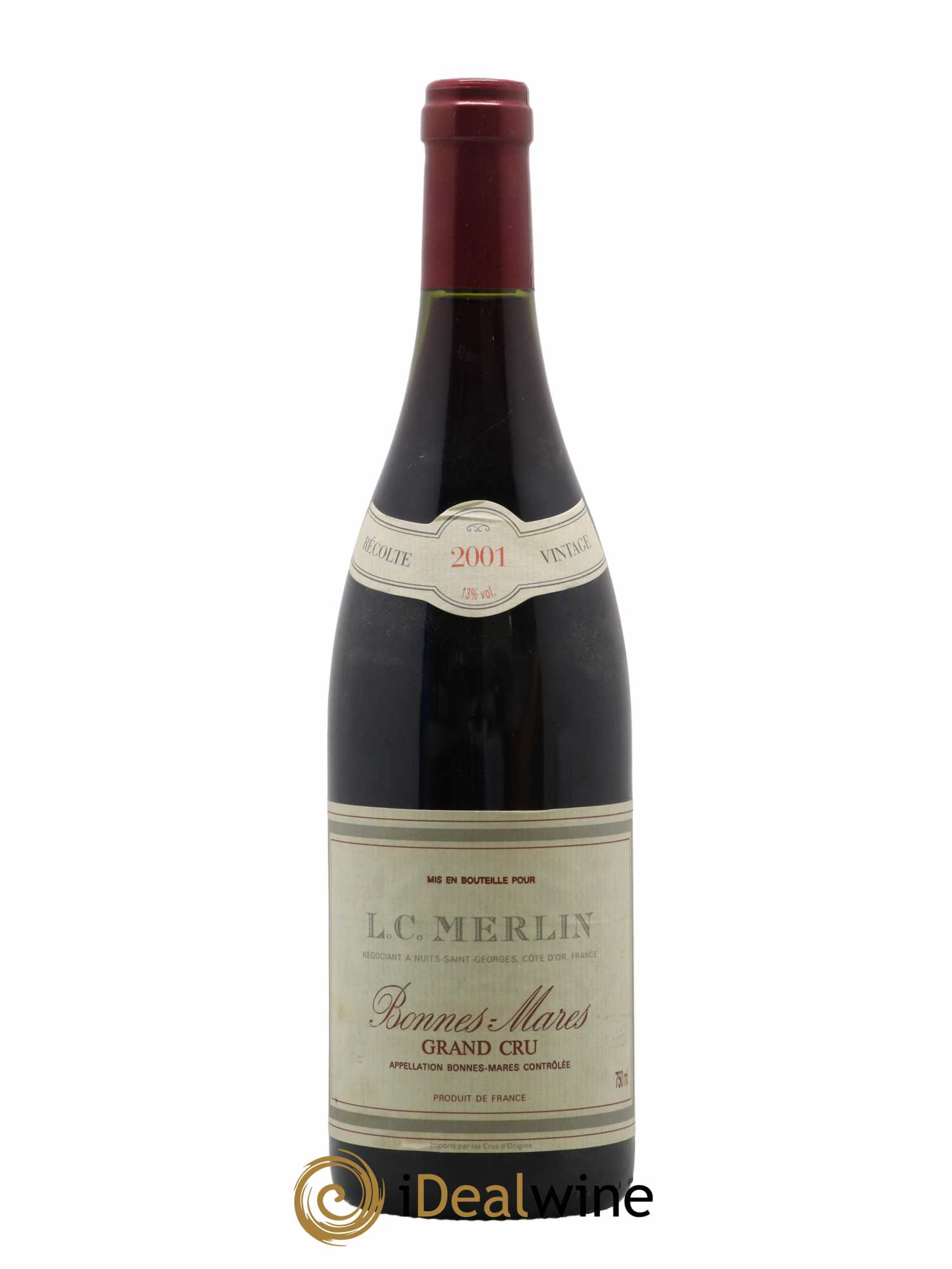 Bonnes-Mares Grand Cru L.C.Merlin 2001 - Lot de 1 bouteille - 0