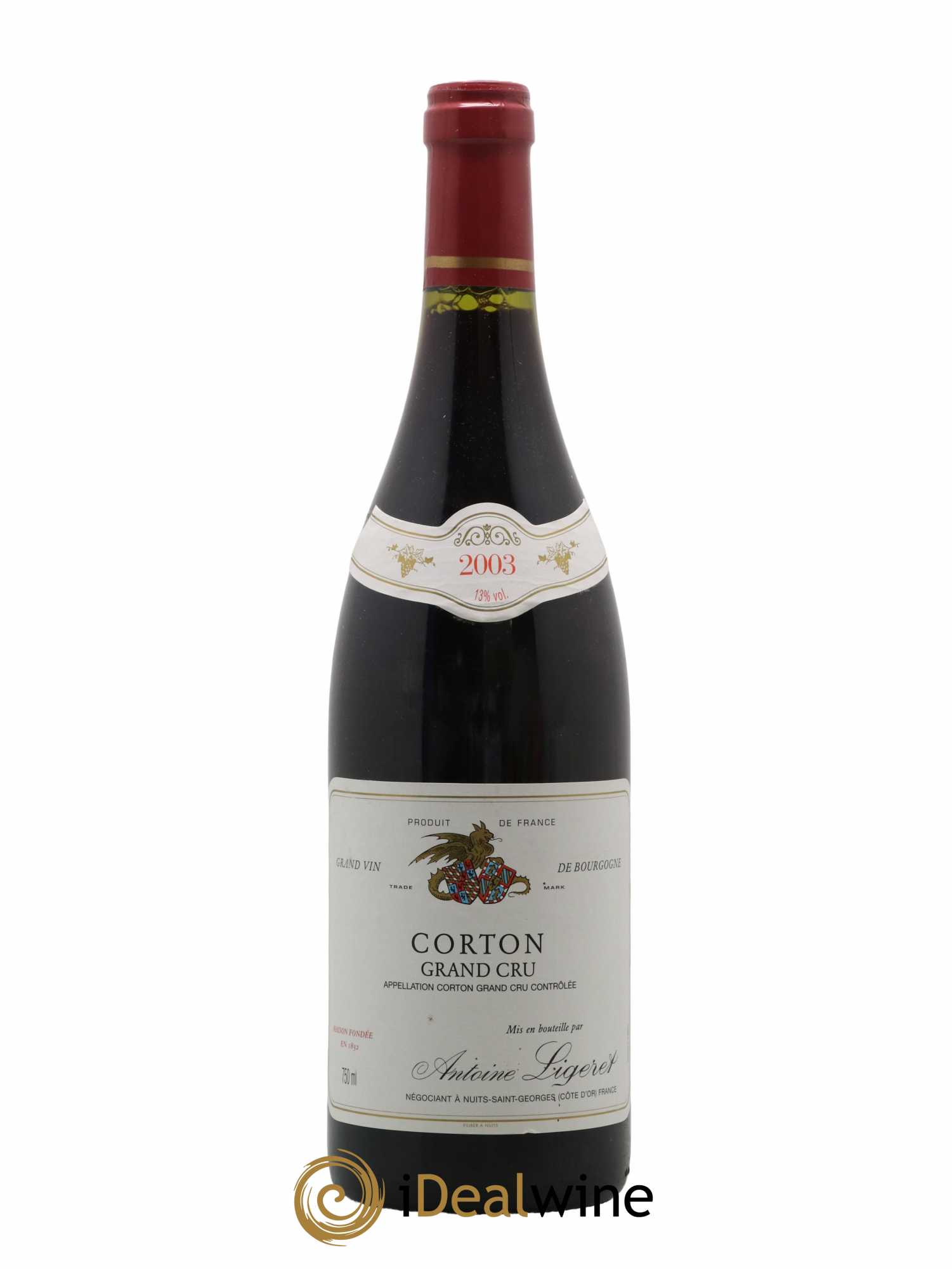 Corton Grand Cru Alain Ligeret 2003 - Lot de 1 bouteille - 0