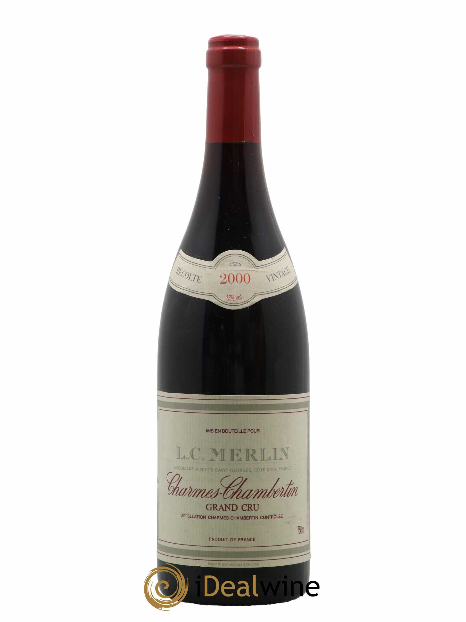Charmes-Chambertin Grand Cru L.C.Merlin 2000 - Lot de 1 bouteille - 0