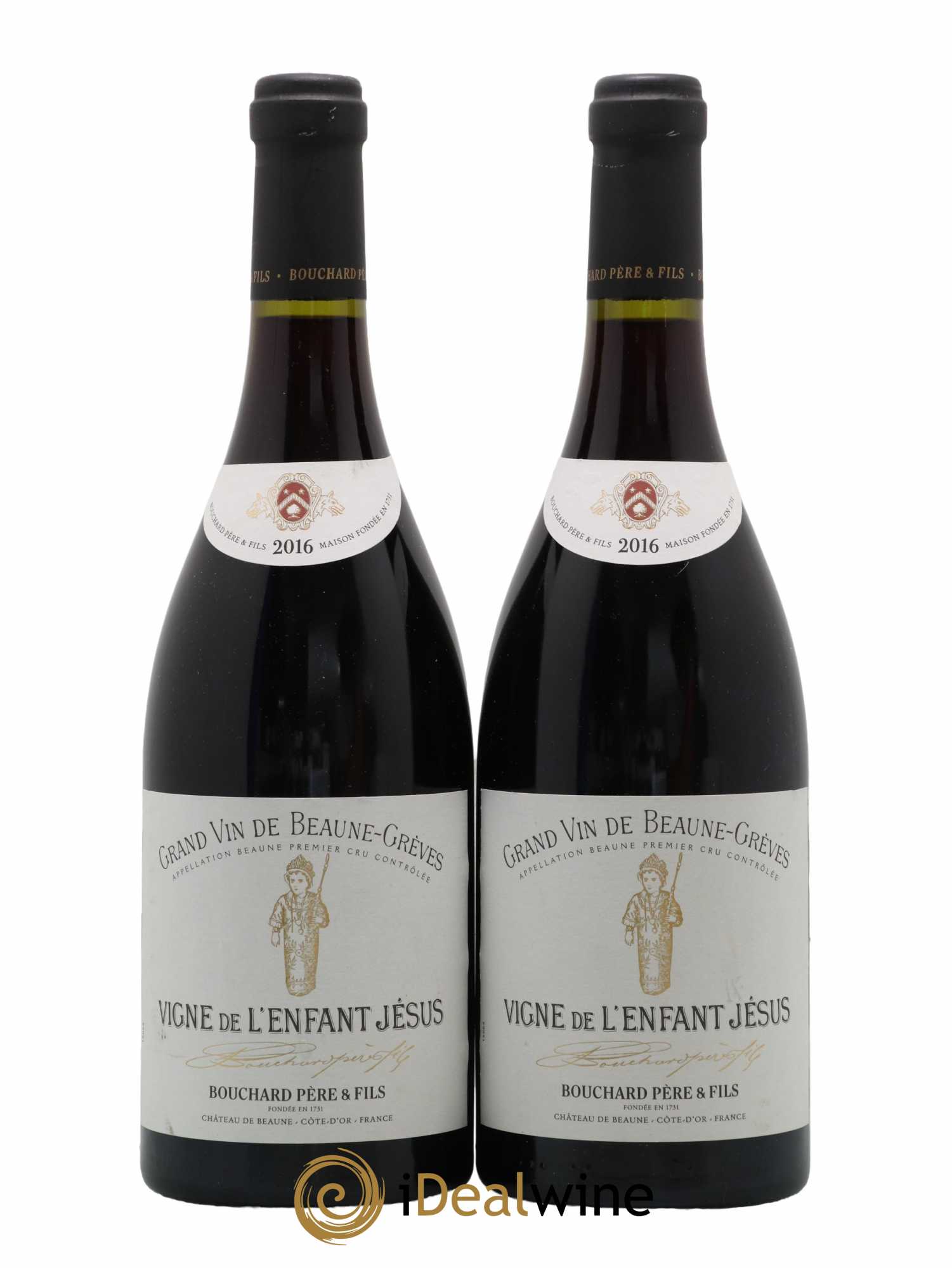 Beaune 1er Cru Grèves - Vigne de l'Enfant Jésus Bouchard Père & Fils 2016 - Lot de 2 bouteilles - 0
