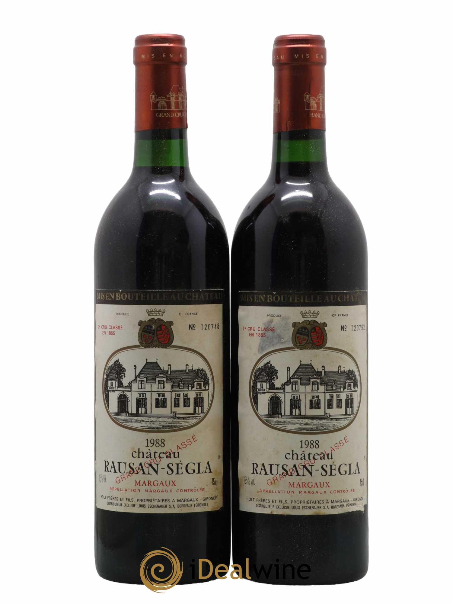 Château Rauzan Ségla Grand Cru Classé 1988 - Lot de 2 bouteilles - 0