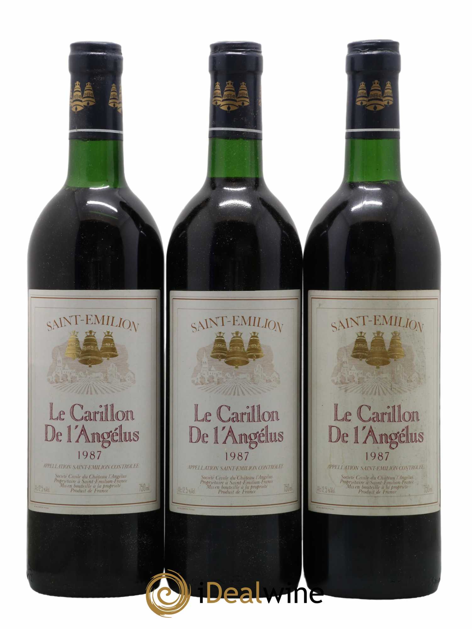Le Carillon de l'Angélus Second Vin 1987 - Lot de 3 bouteilles - 0
