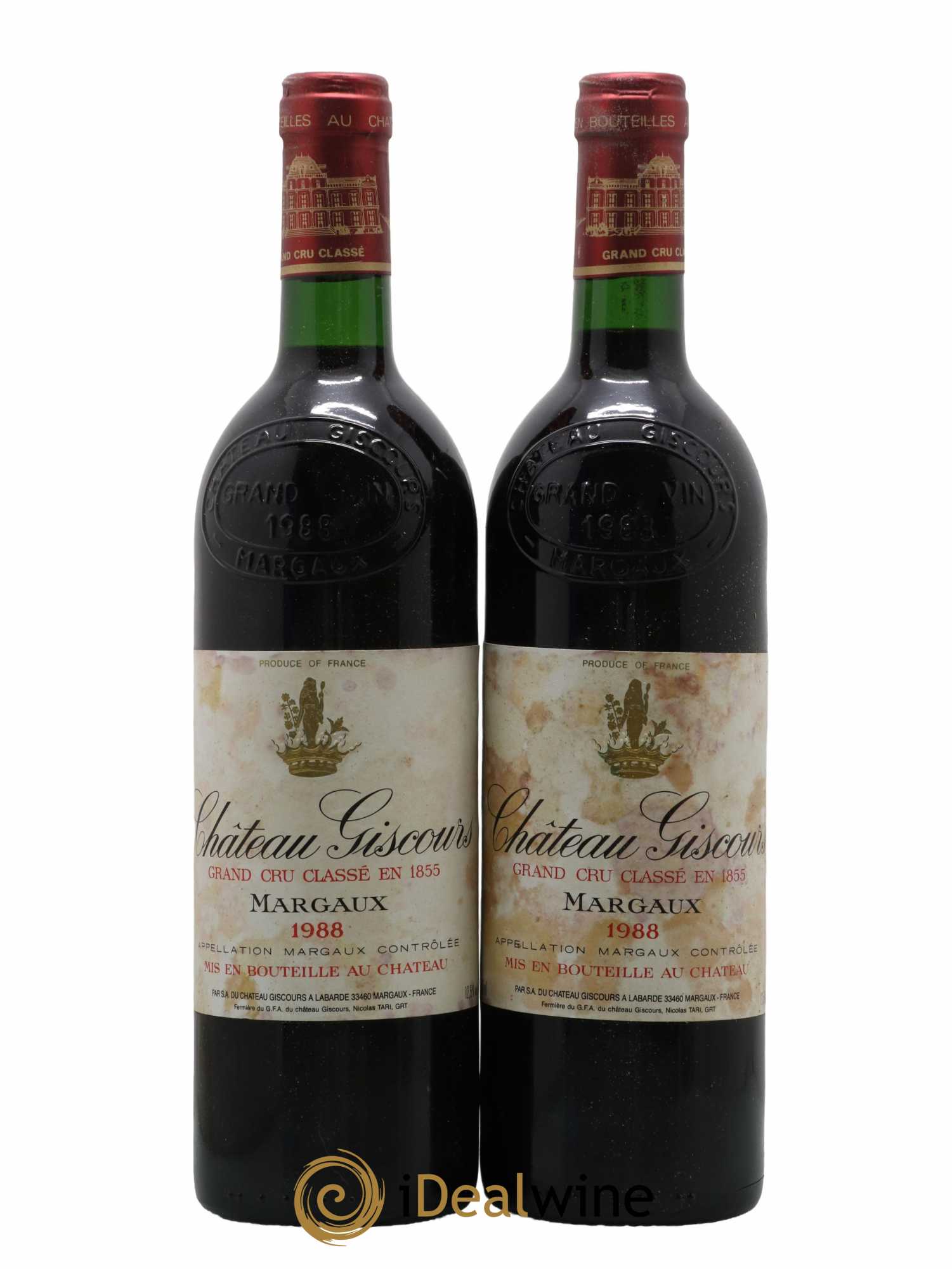 Château Giscours 3ème Grand Cru Classé 1988 - Lot de 2 bouteilles - 0