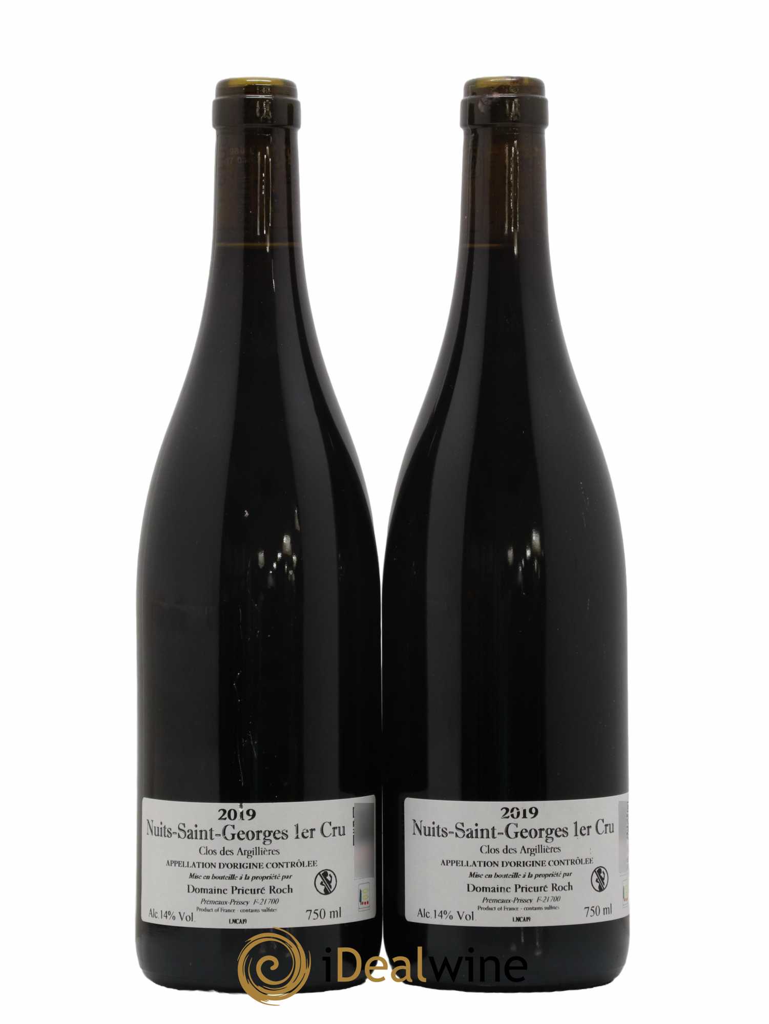 Nuits-Saint-Georges 1er Cru Clos des Argillières Prieuré Roch 2019 - Lot de 2 bouteilles - 1