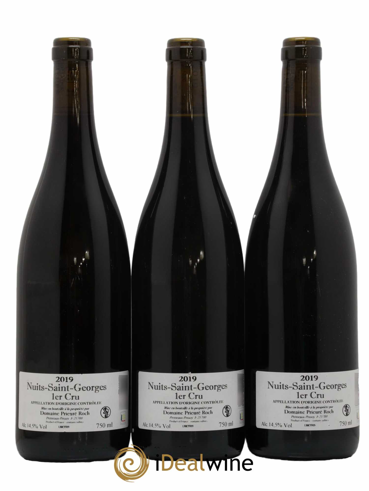 Nuits-Saint-Georges 1er Cru Vieilles Vignes Prieuré Roch 2019 - Lot de 3 bouteilles - 1
