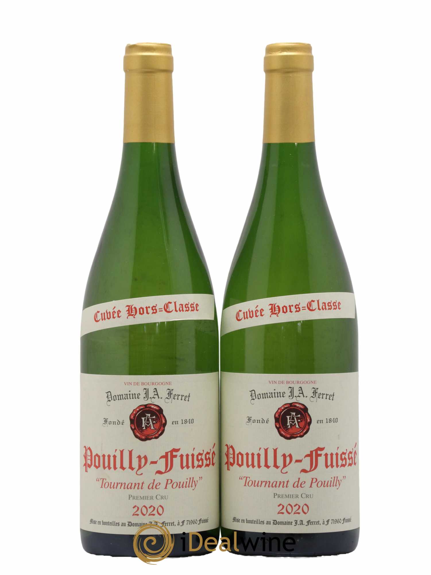 Pouilly-Fuissé 1er Cru Hors Classe Tournant de Pouilly J.A. Ferret (Domaine) 2020 - Lot de 2 bouteilles - 0