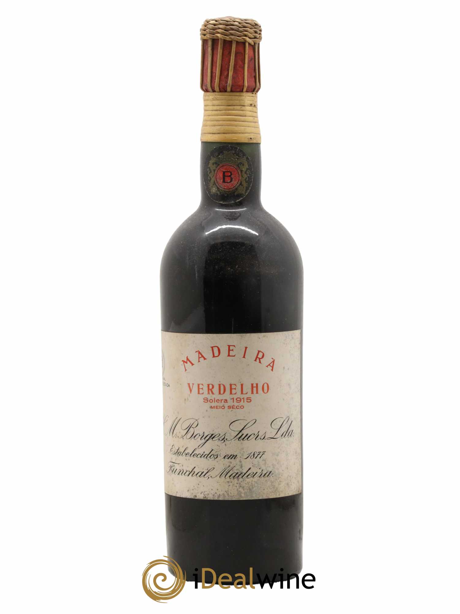 Madère Verdelho Solera 1915 H.M.Borges.Sucrs - Lot de 1 bouteille - 0