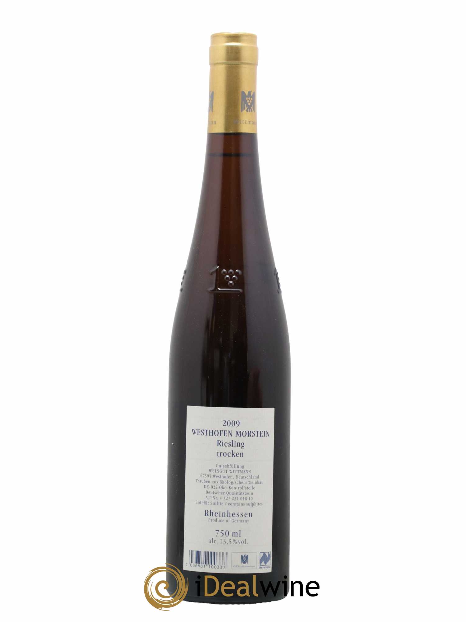 Allemagne Rheinhessen Westhofen Morstein Riesling GG trocken Wittmann<br> 2009 - Posten von 1 Flasche - 1
