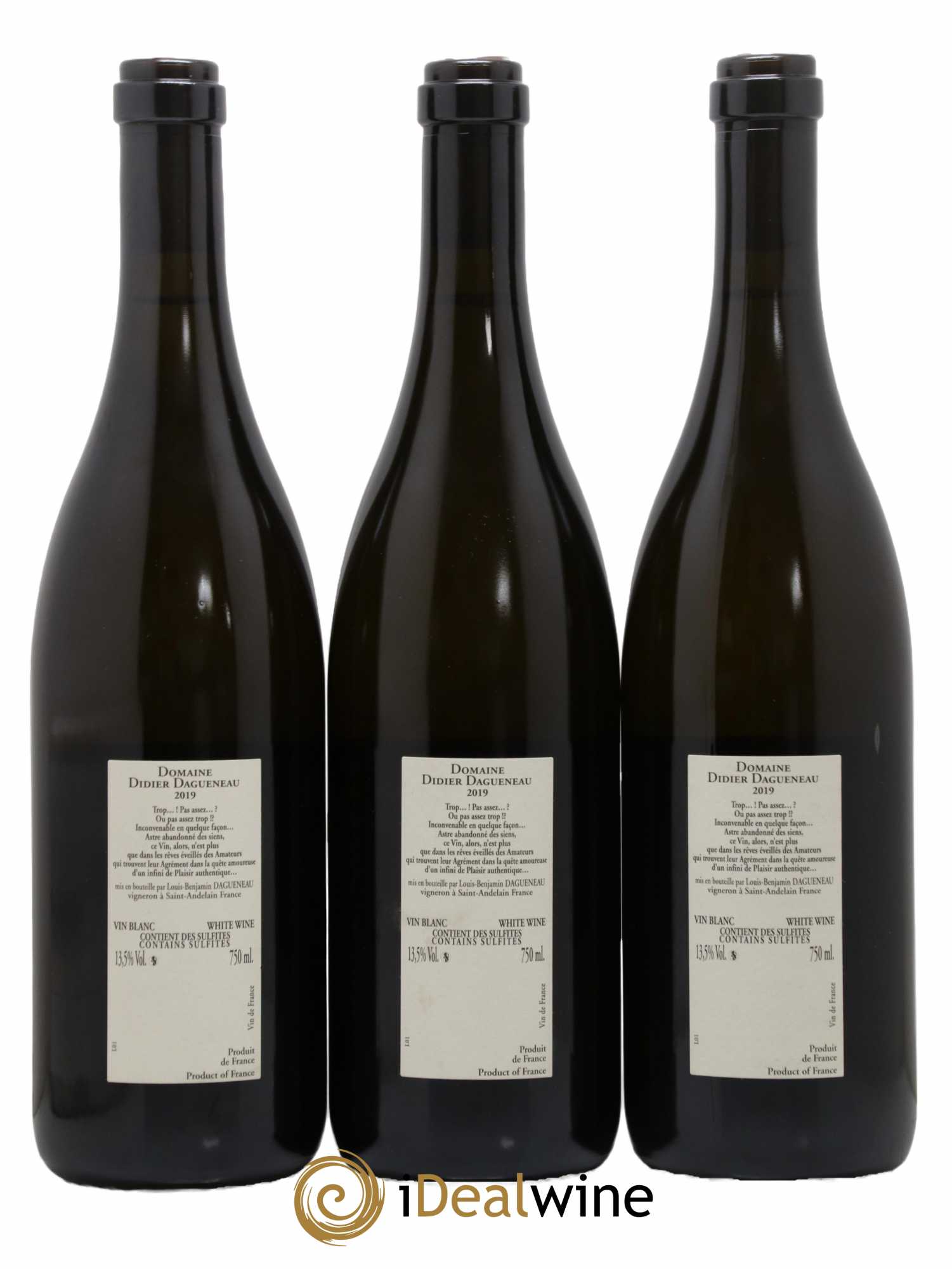 Pouilly-Fumé Buisson Renard Dagueneau (Domaine Didier - Louis-Benjamin) 2019 - Posten von 3 Flaschen - 1