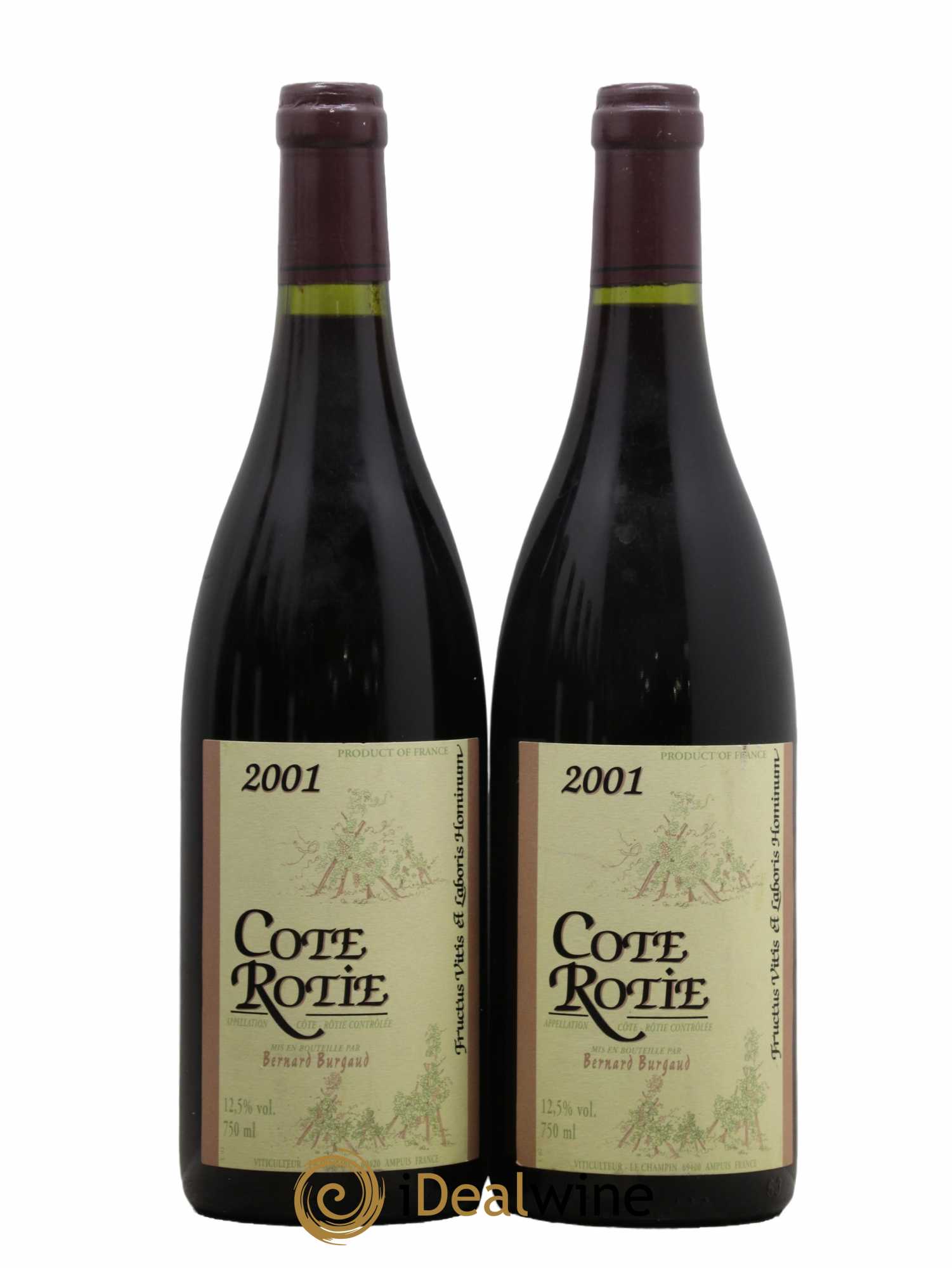 Côte-Rôtie Bernard Burgaud 2001 - Lot de 2 bouteilles - 0