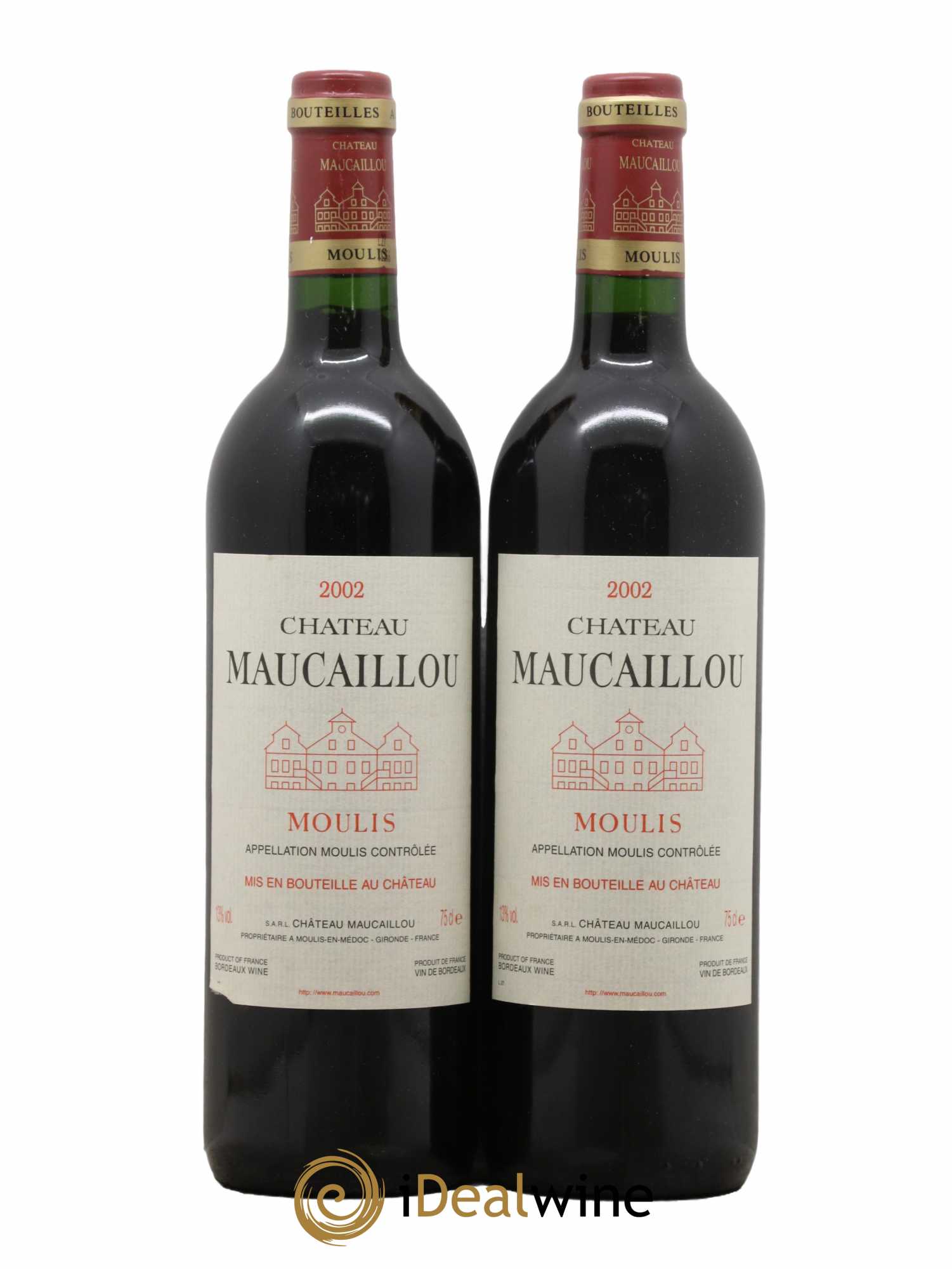 Château Maucaillou 2002 - Lot de 2 bouteilles - 0