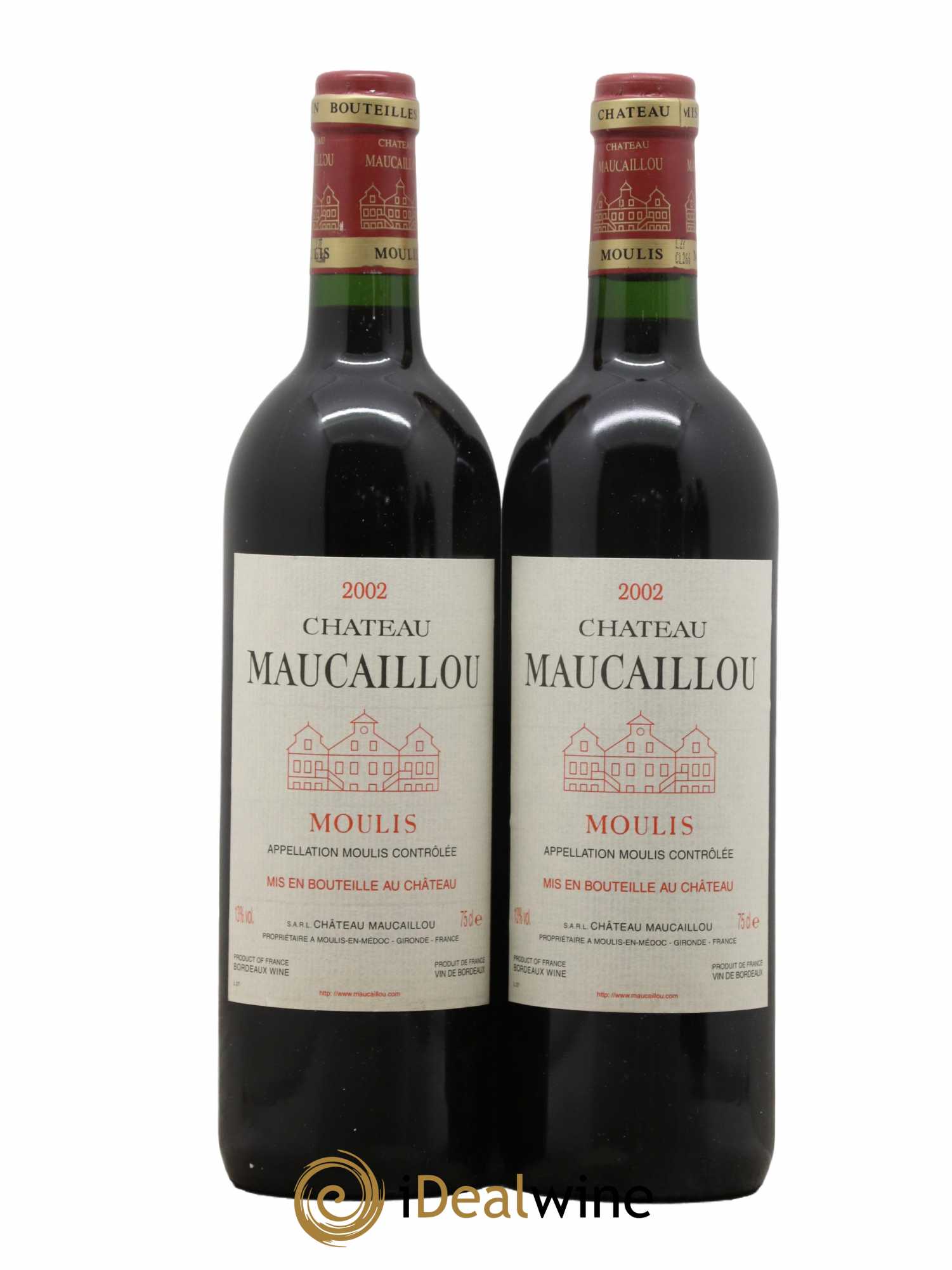 Château Maucaillou 2002 - Lot de 2 bouteilles - 0