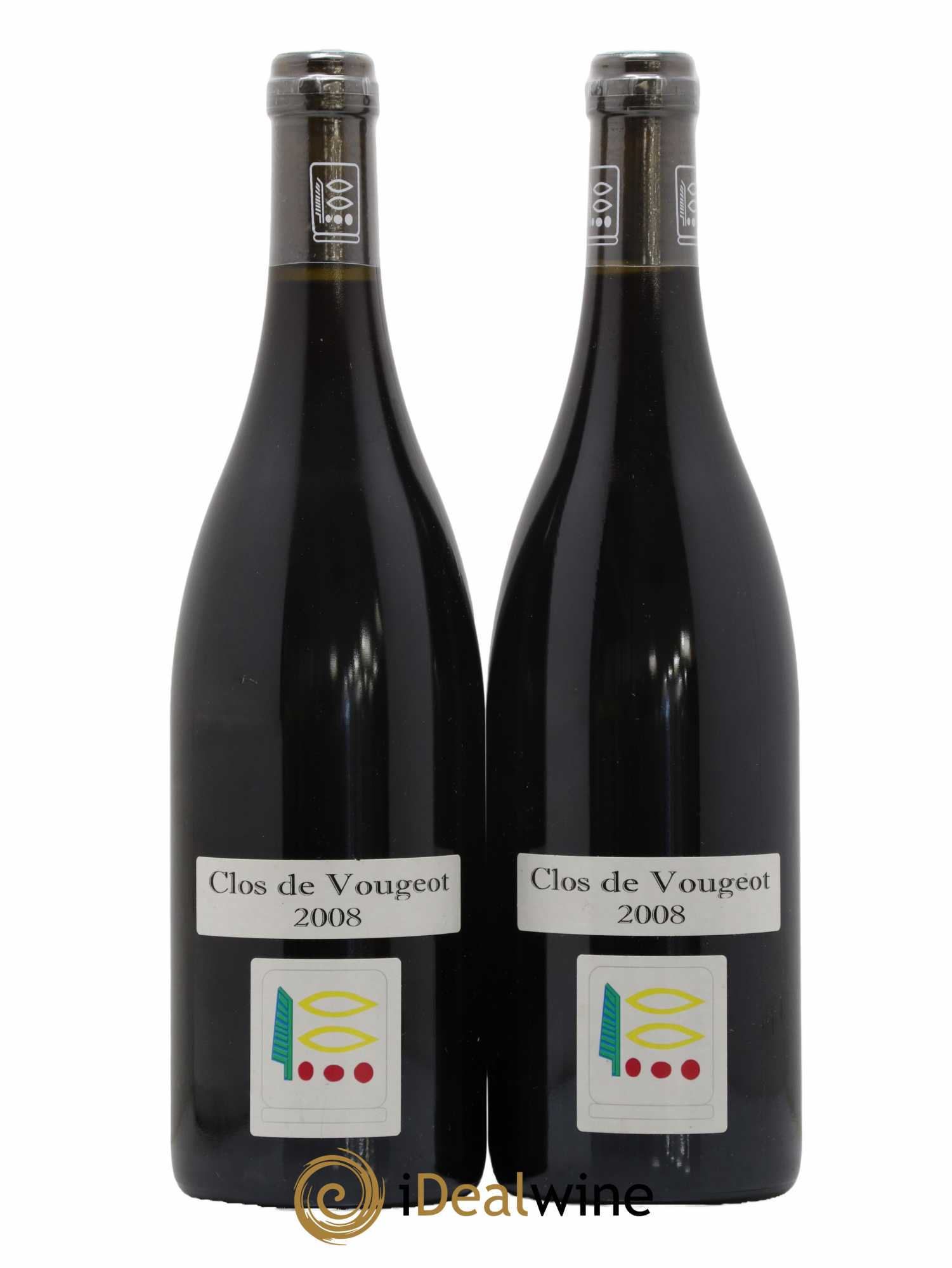 Clos de Vougeot Grand Cru Prieuré Roch 2008 - Lot de 2 bouteilles - 0