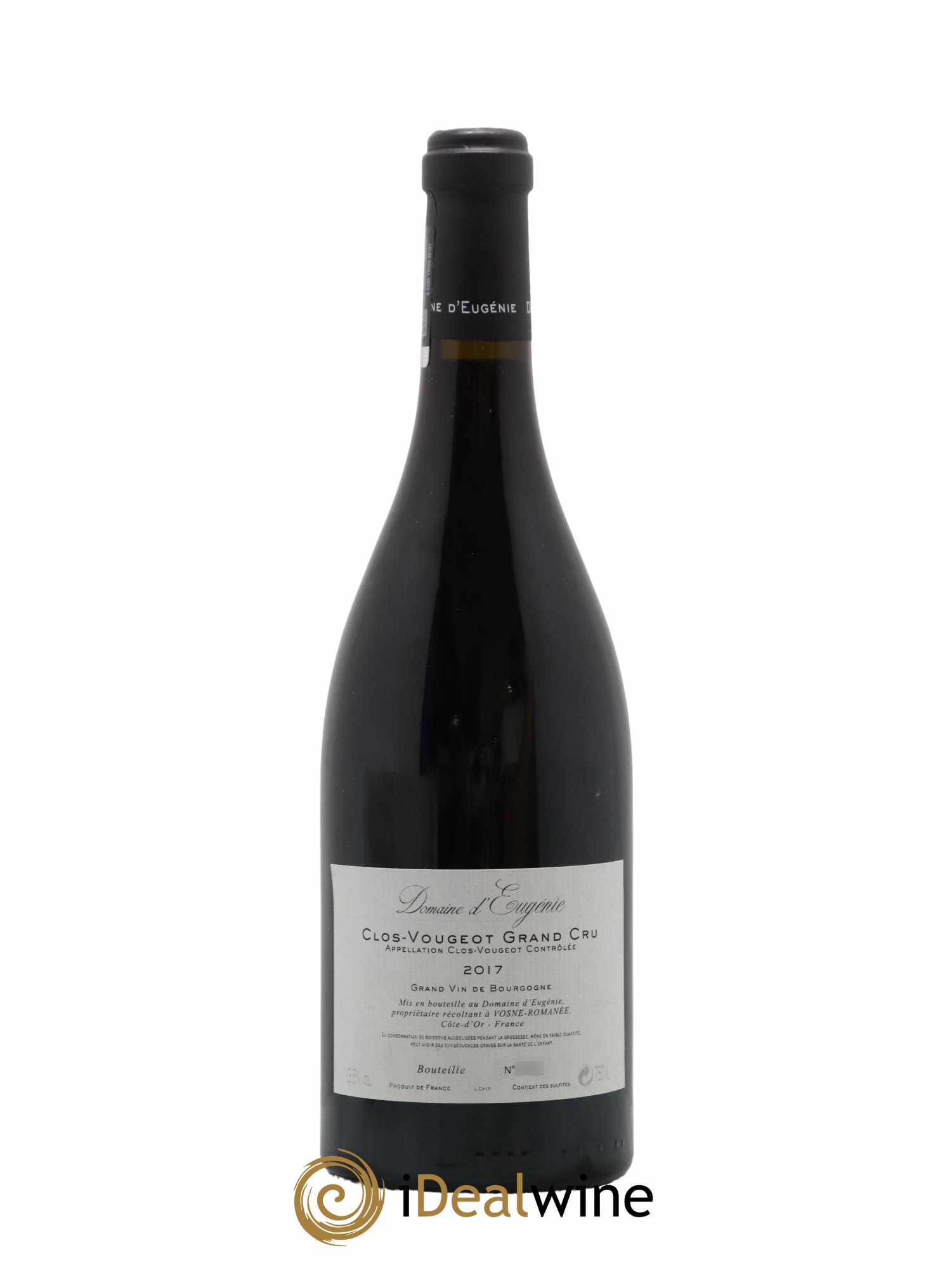 Clos de Vougeot Grand Cru Domaine René Engel - Domaine Eugénie 2017 - Lot de 1 bouteille - 1