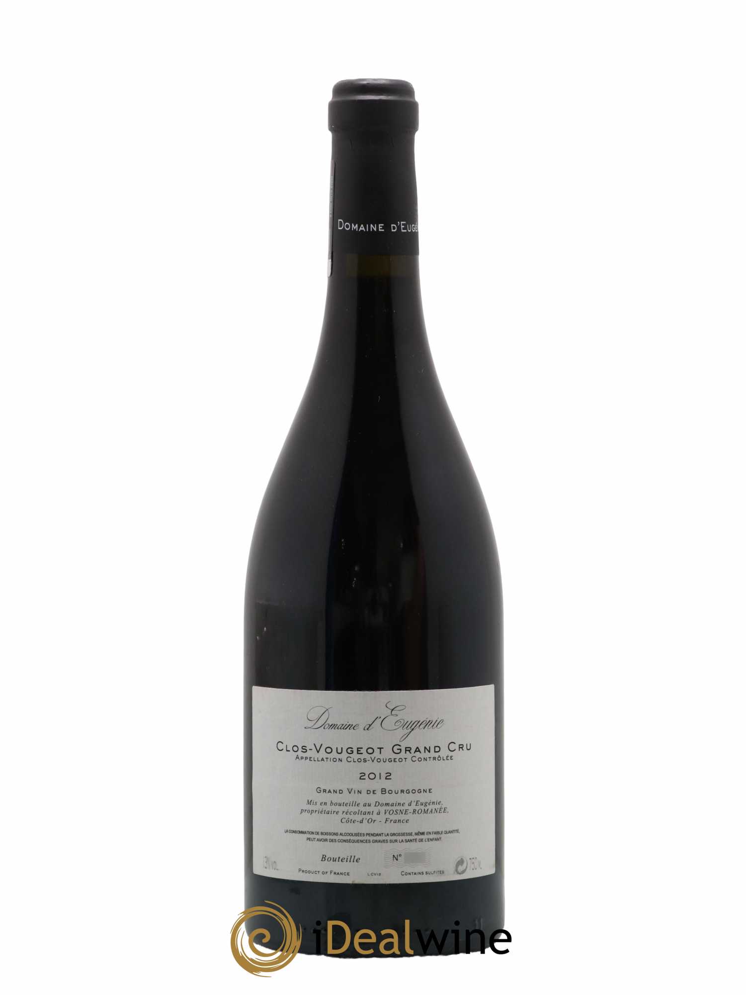 Clos de Vougeot Grand Cru Domaine René Engel - Domaine Eugénie 2012 - Lot de 1 bouteille - 1