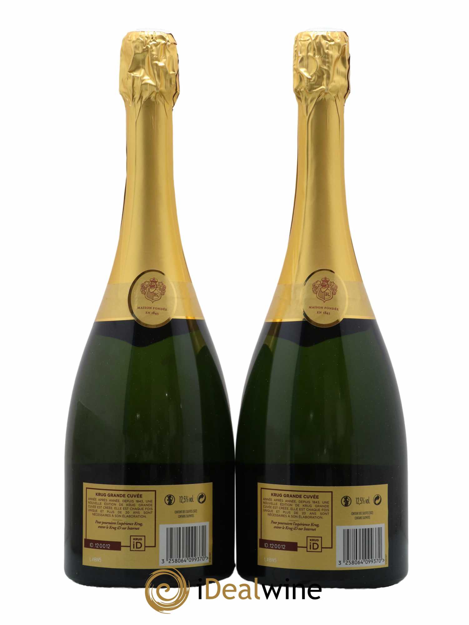 Grande Cuvée - 169ème édition Krug - Lot of 2 bottles - 1