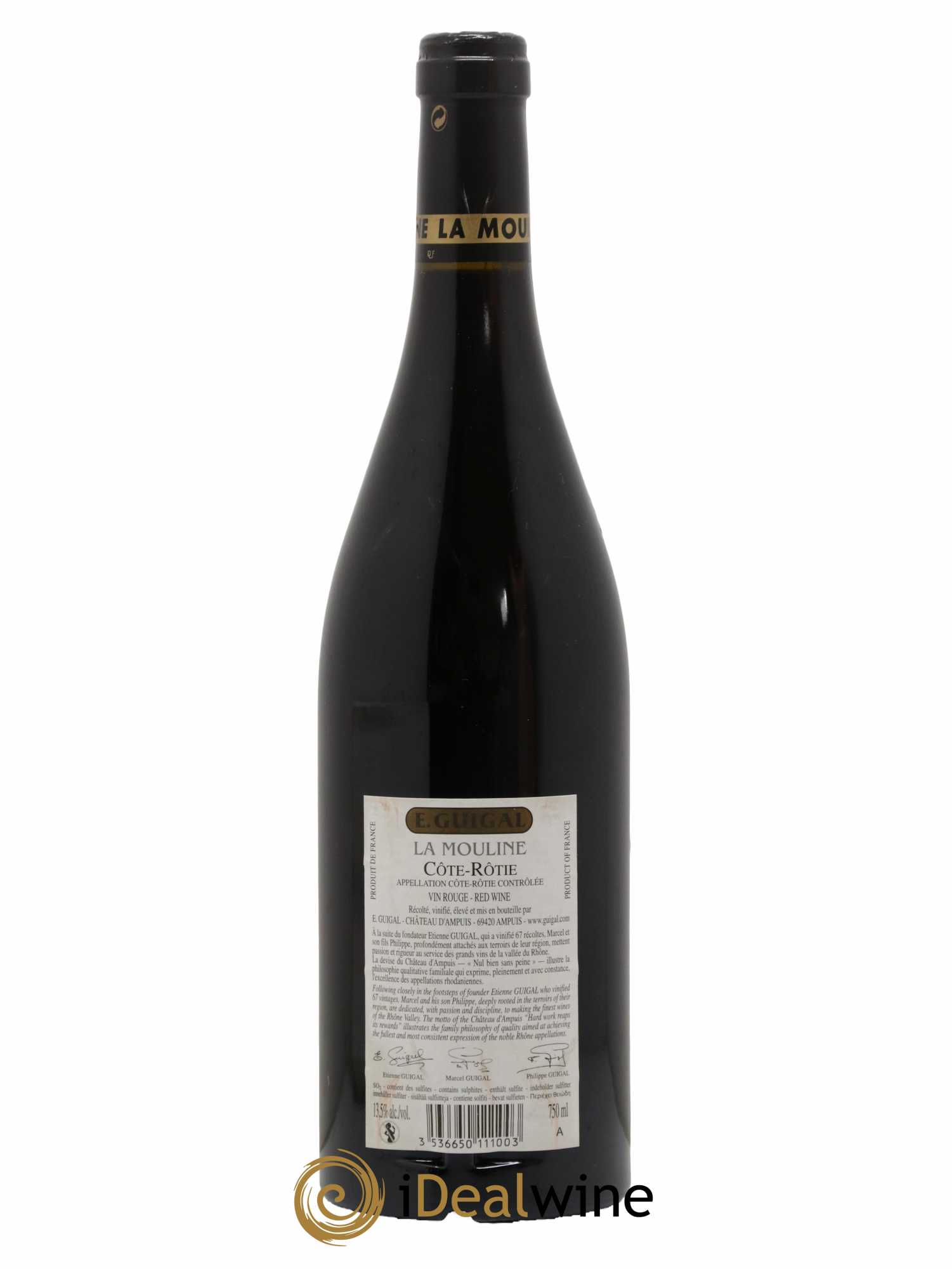 Côte-Rôtie La Mouline Guigal 2012 - Lot of 1 bottle - 1