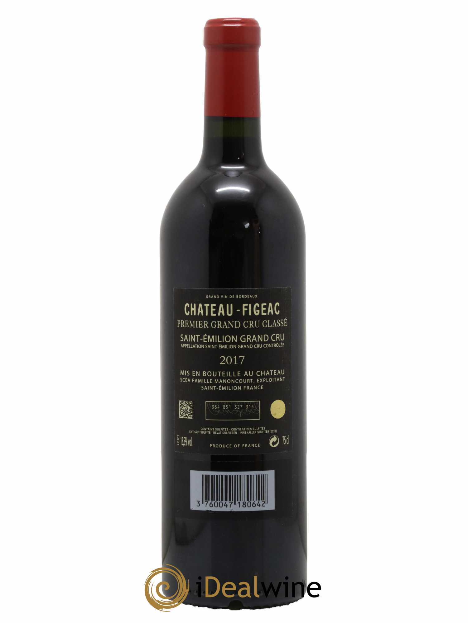 Château Figeac 1er Grand Cru Classé A 2017 - Lot de 1 bouteille - 1