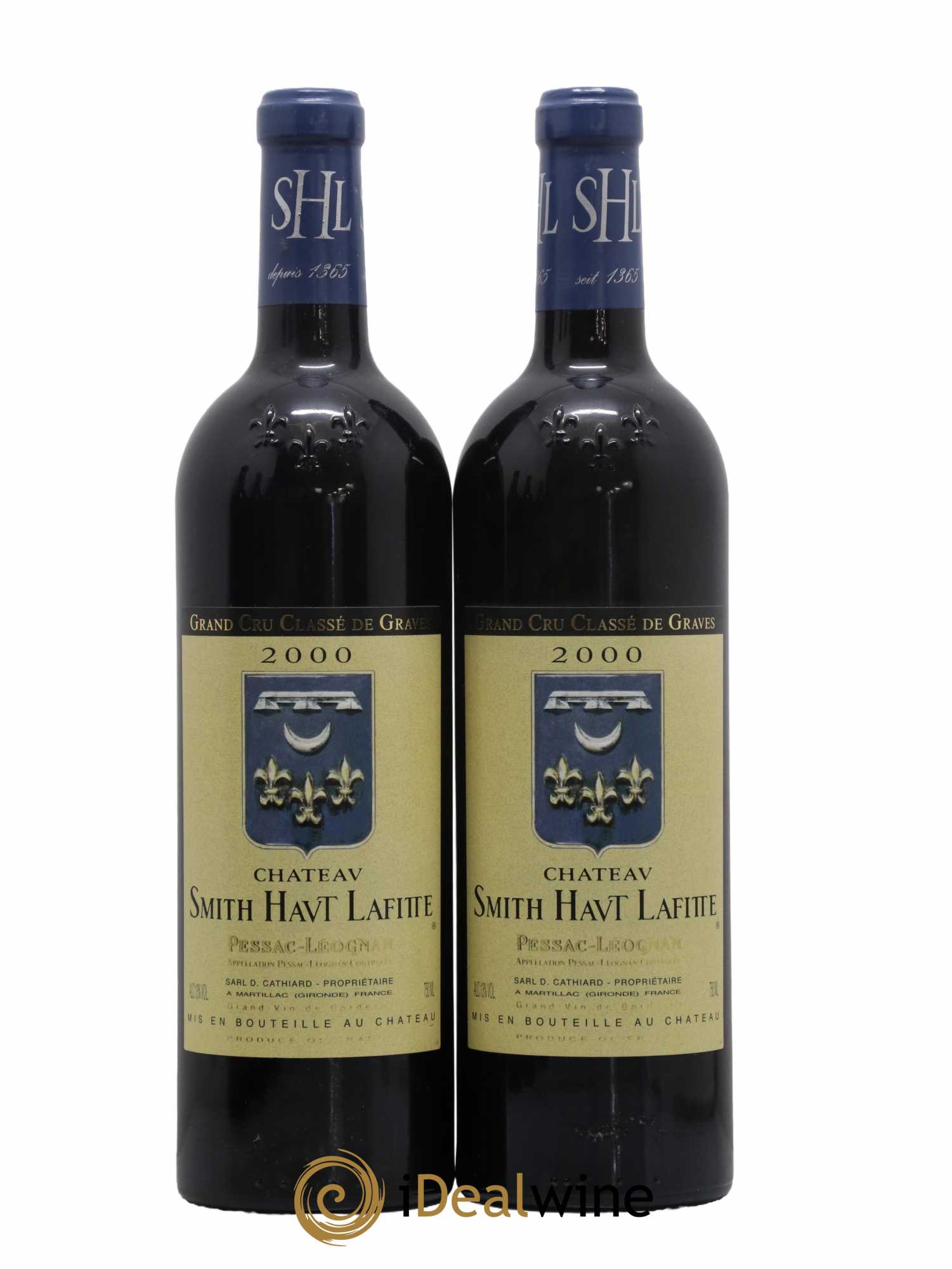 Château Smith Haut Lafitte Cru Classé de Graves 2000 - Lot de 2 bouteilles - 0