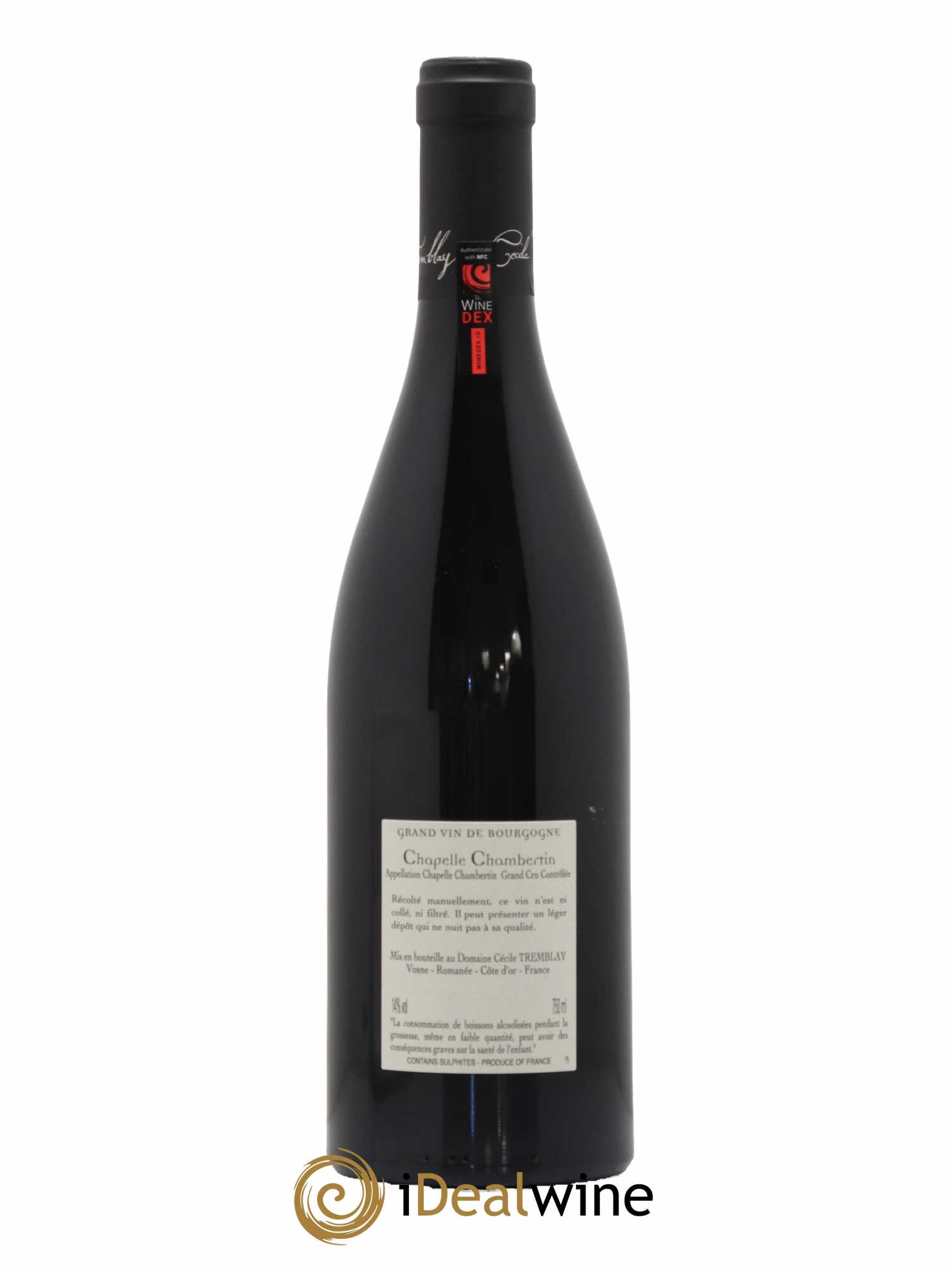 Chapelle-Chambertin Grand Cru Cécile Tremblay 2019 - Lot de 1 bouteille - 1