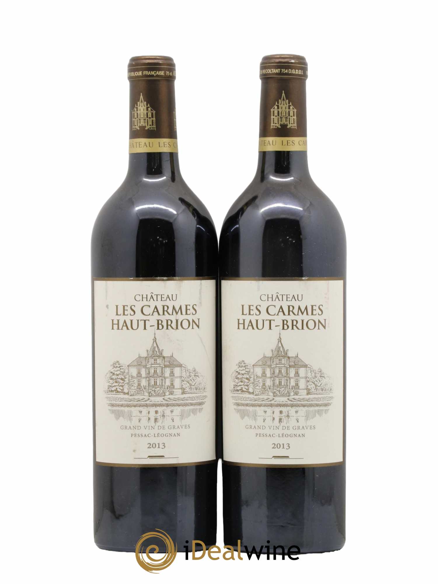 Château Les Carmes Haut-Brion 2013 - Lot de 2 bouteilles - 0