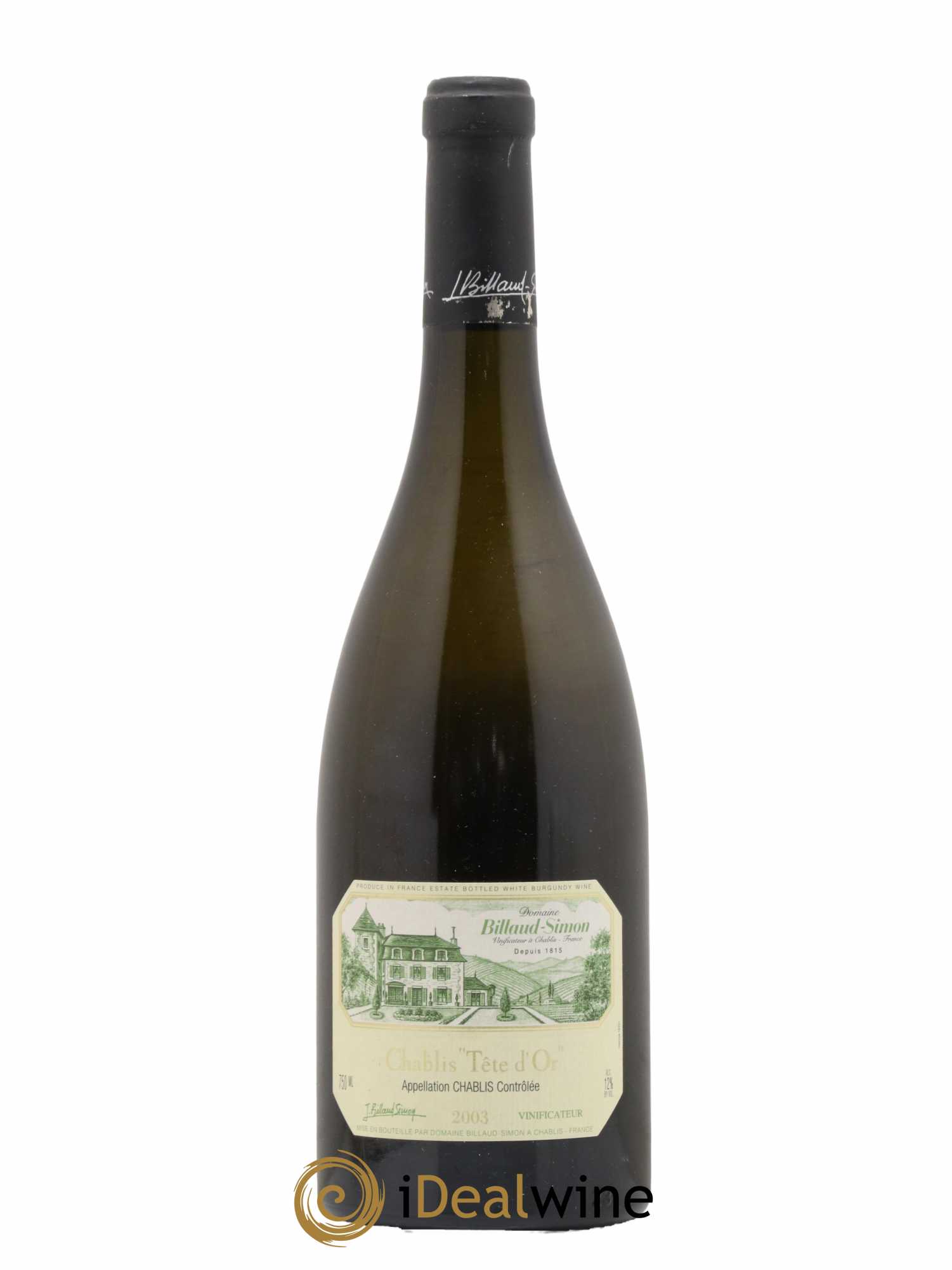 Chablis Tête d'Or Billaud-Simon (Domaine) 2003 - Lot de 1 bouteille - 0