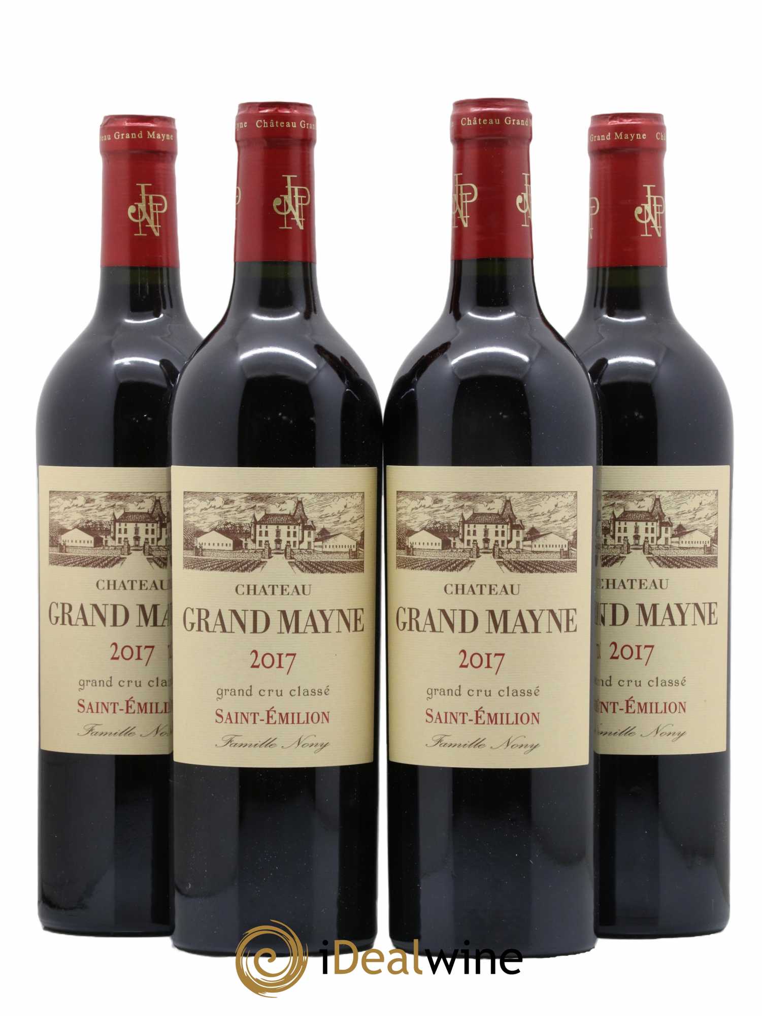 Château Grand Mayne Grand Cru Classé 2017 - Lot de 4 bouteilles - 0