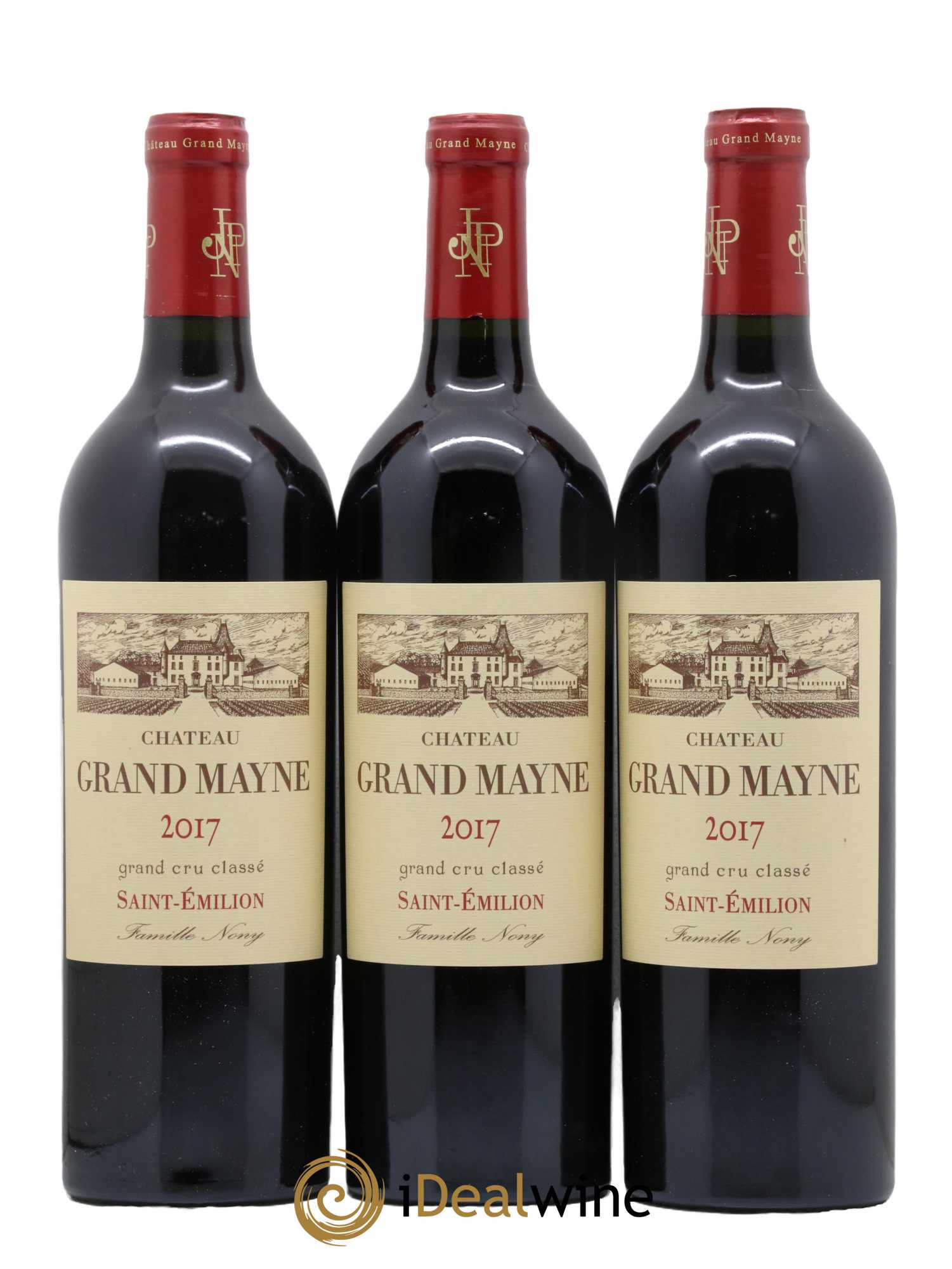 Château Grand Mayne Grand Cru Classé 2017 - Lot de 3 bouteilles - 0