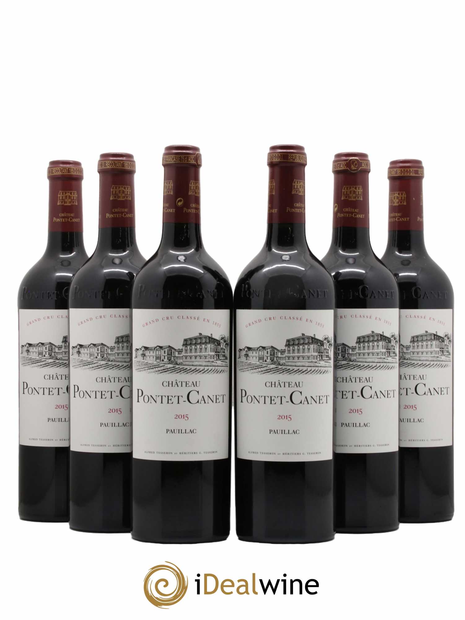 Château Pontet Canet 5ème Grand Cru Classé 2015 - Lot of 6 bottles - 0