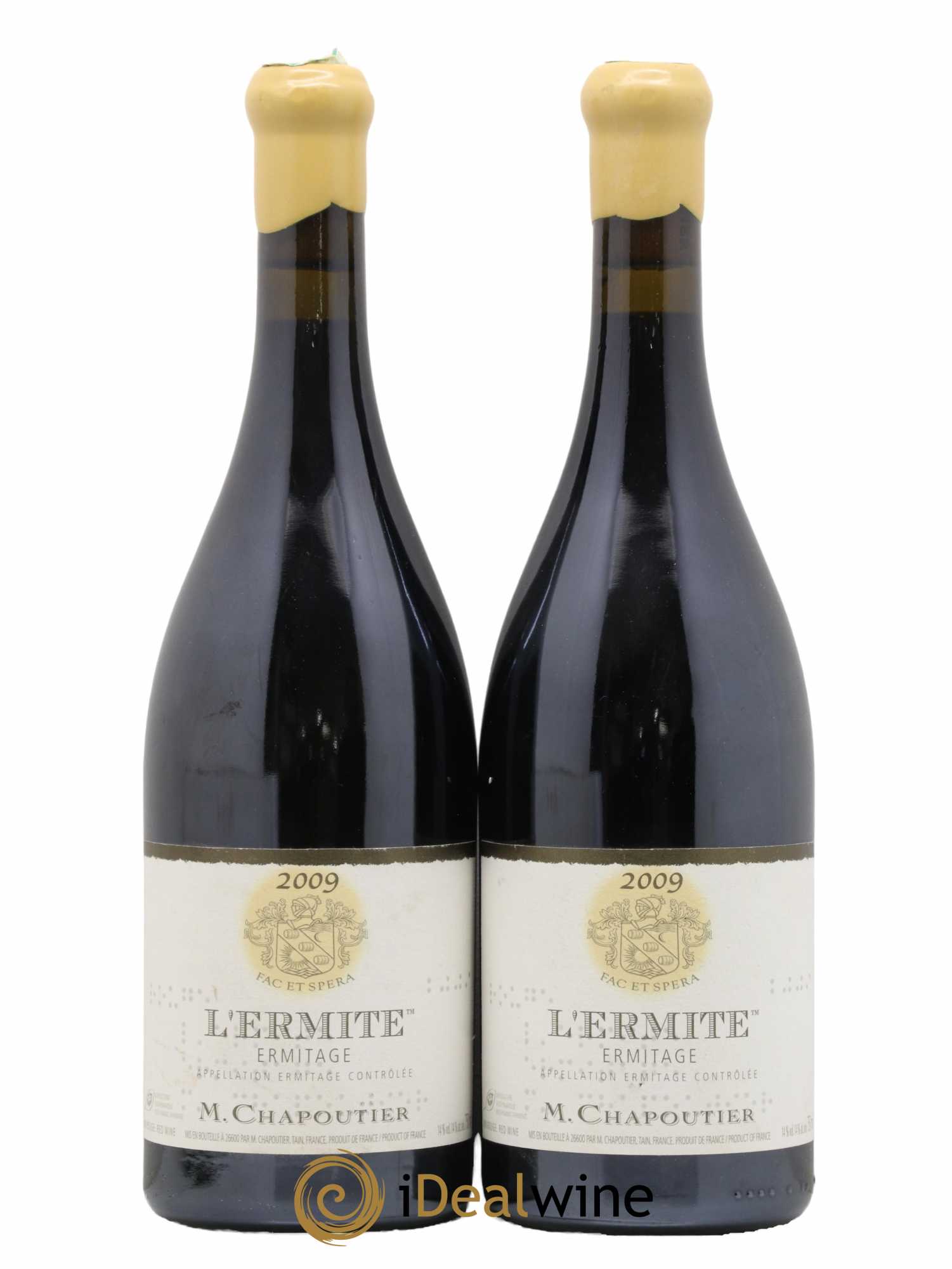 Hermitage Ermitage l'Ermite Chapoutier 2009 - Lot de 2 bouteilles - 0