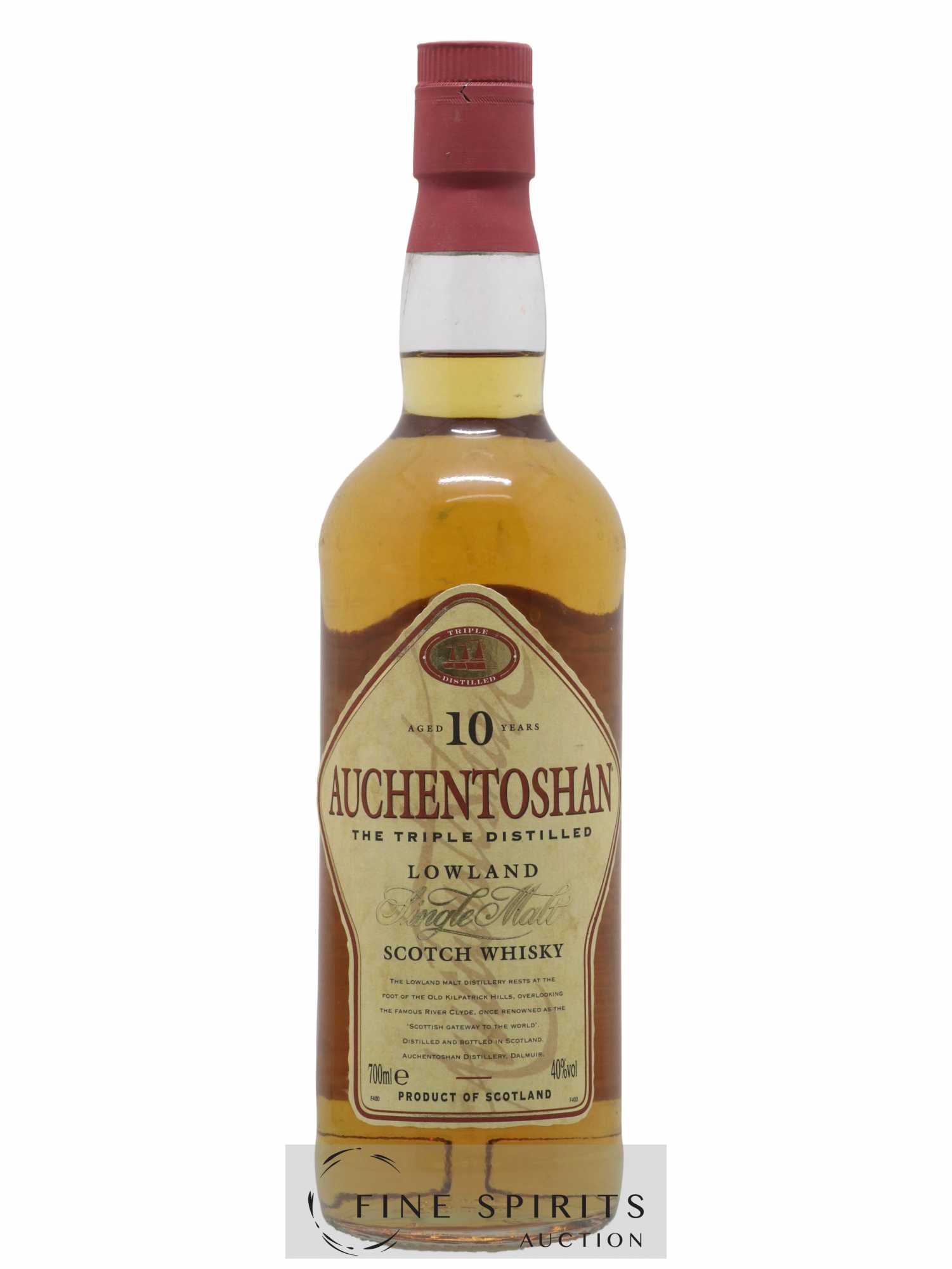Auchentoshan 10 years Of. Triple Distilled - Lot of 1 bottle - 1