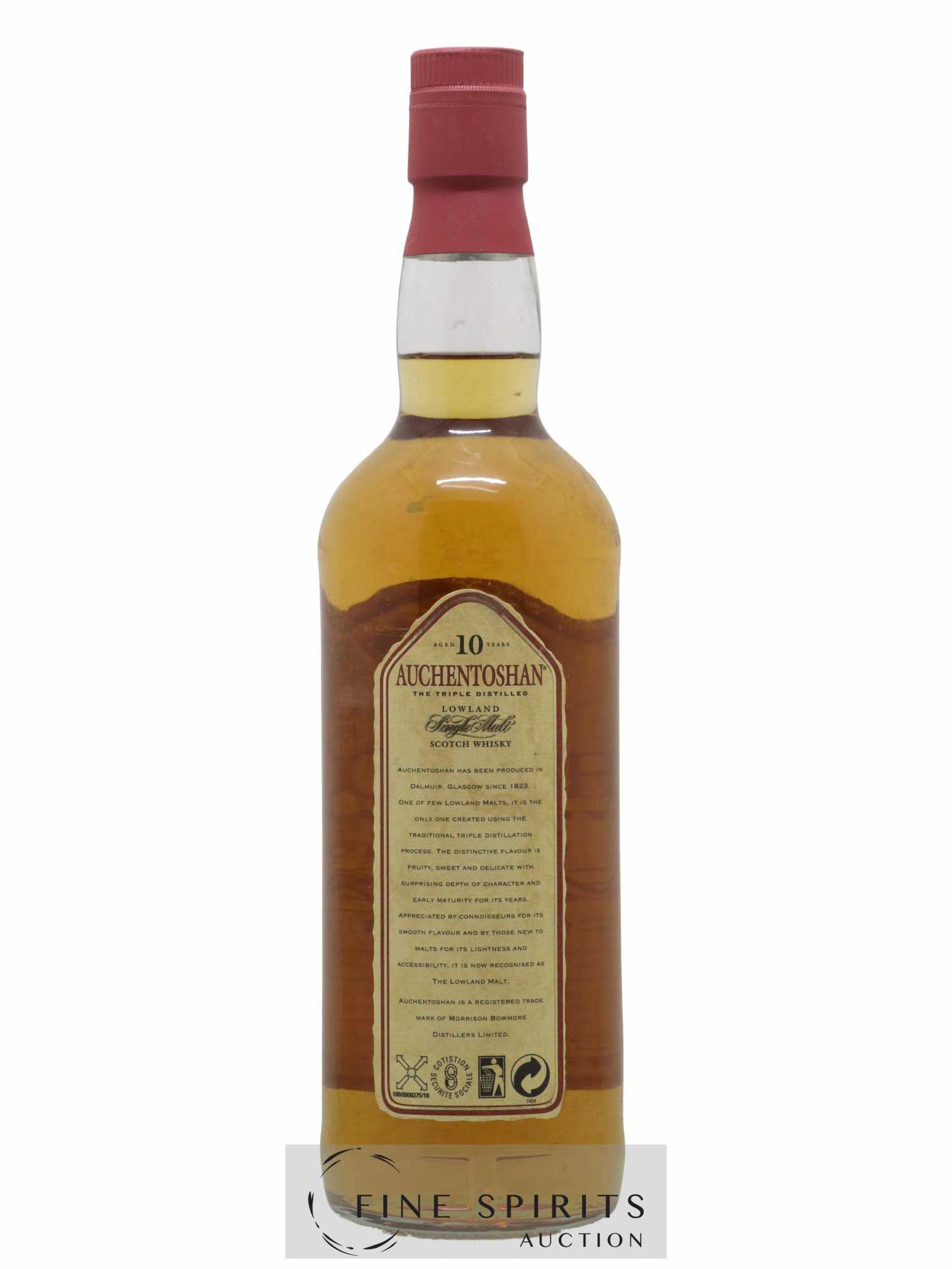 Auchentoshan 10 years Of. Triple Distilled - Lot of 1 bottle - 2
