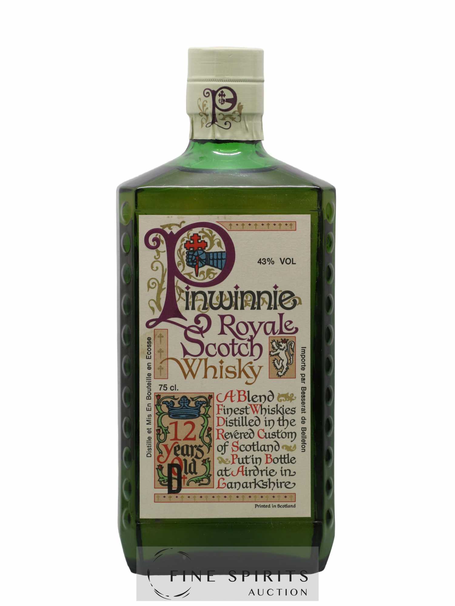 Pinwinnie Royale 12 years Of. Besserat de Bellefon Import - Lot de 1 bouteille - 1