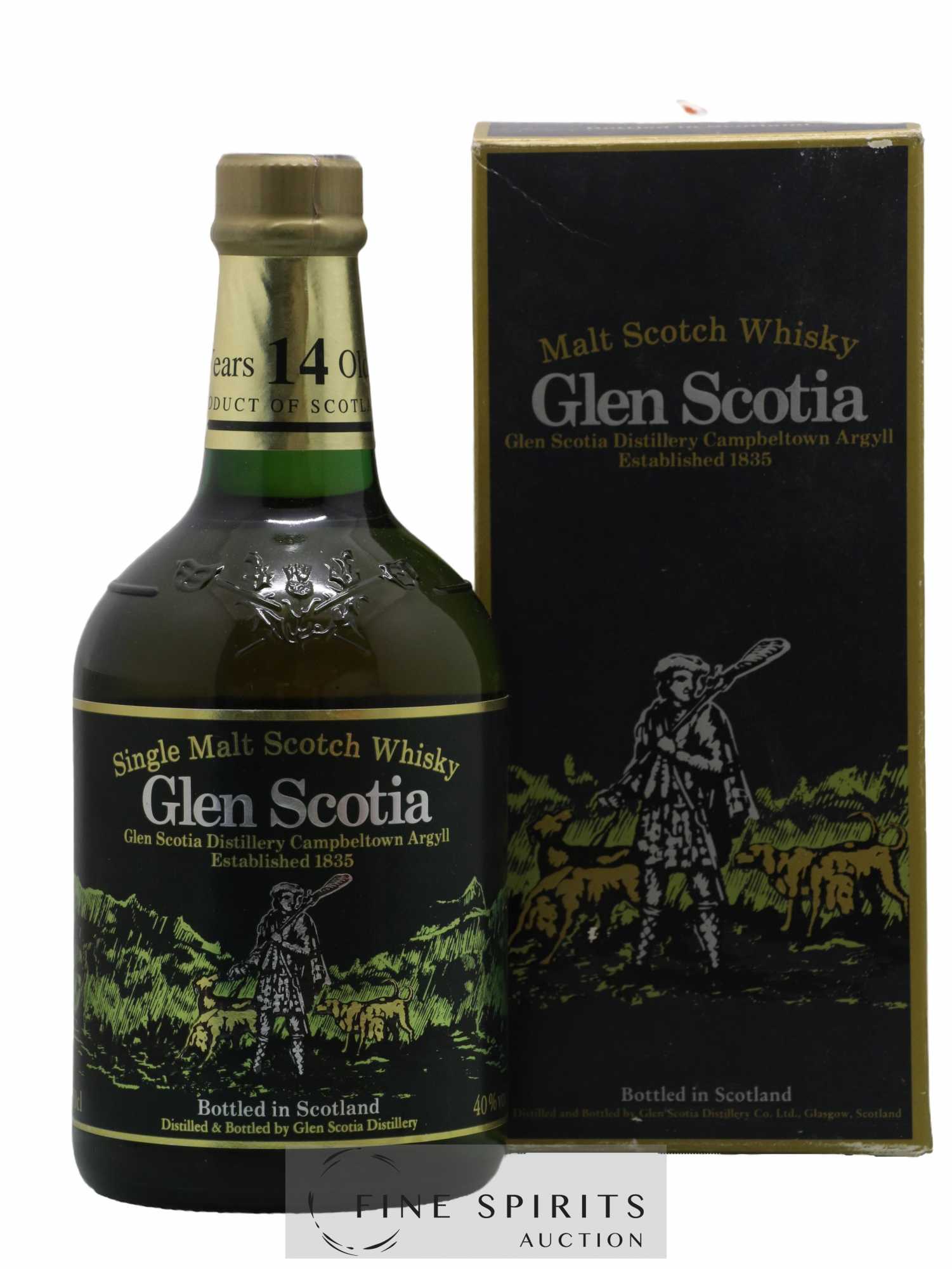 Glen Scotia 14 years Of. Dumpy Green Bottle The Hunter - Posten von 1 Flasche - 0