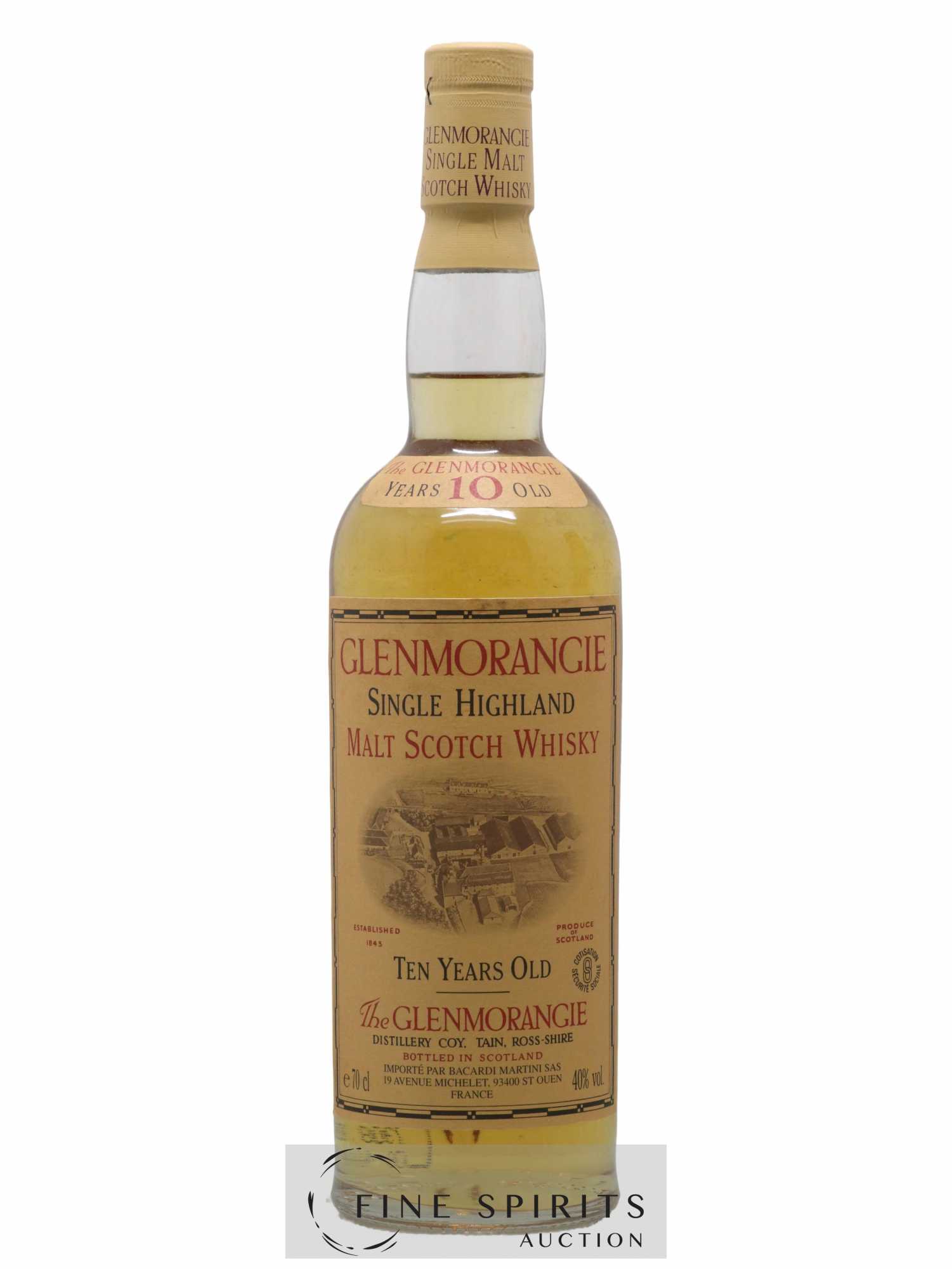 Glenmorangie 10 years Of. Bacardi Martini Import - Lot of 1 bottle - 1