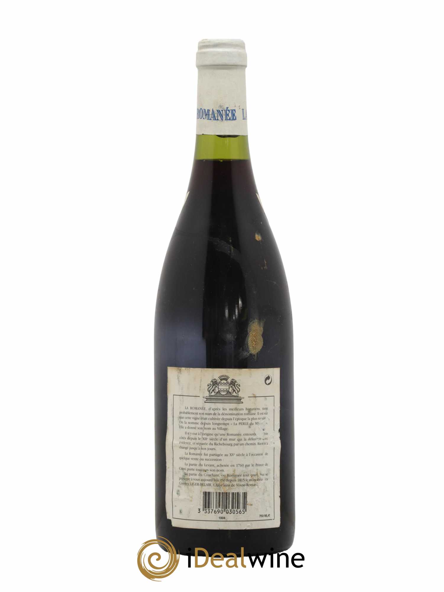 La Romanée Grand Cru Comte Liger-Belair (Domaine du) Vinifié par Bouchard 1994 - Lot de 1 bouteille - 1