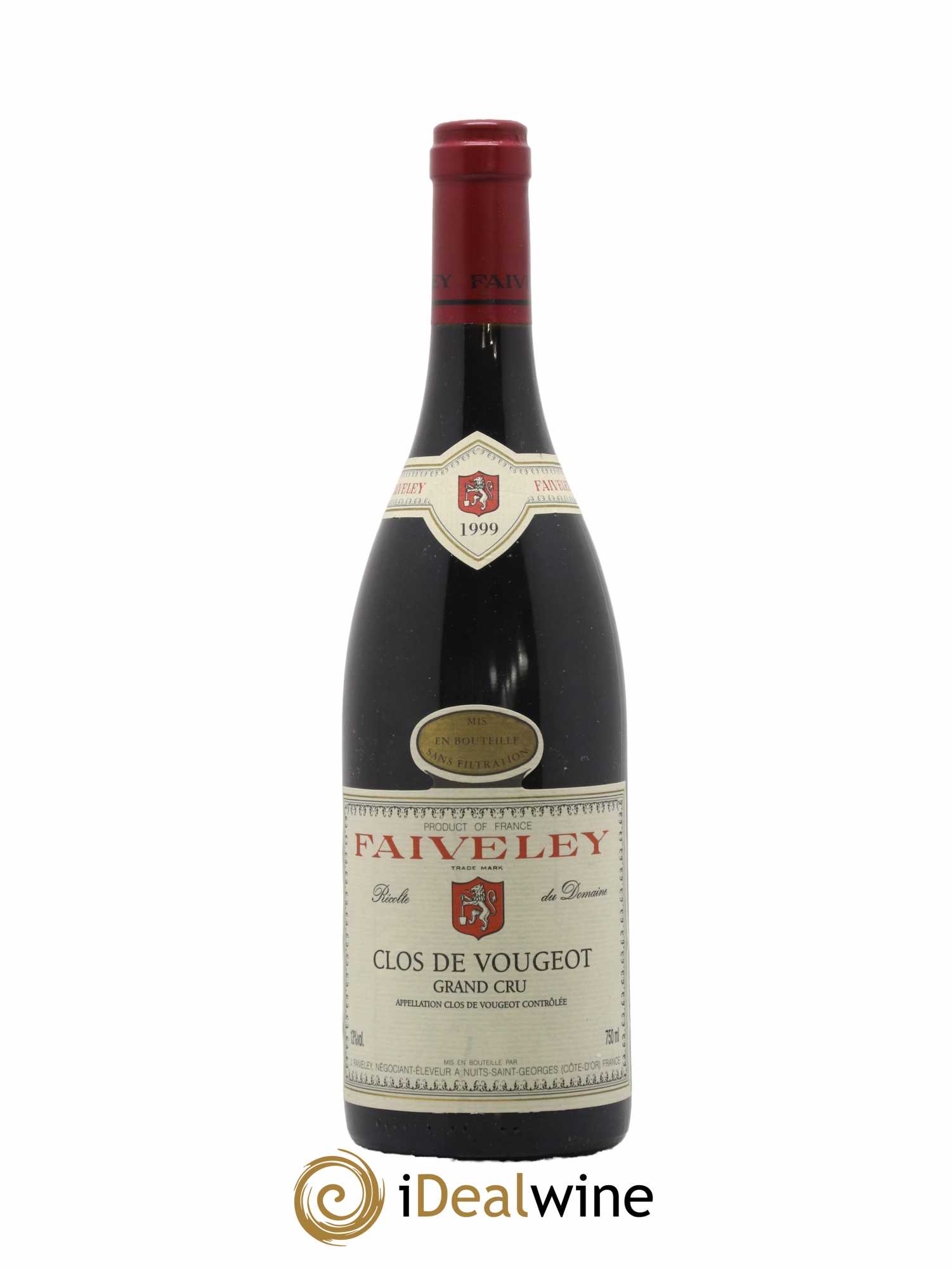 Clos de Vougeot Grand Cru Faiveley 1999 - Lot de 1 bouteille - 0