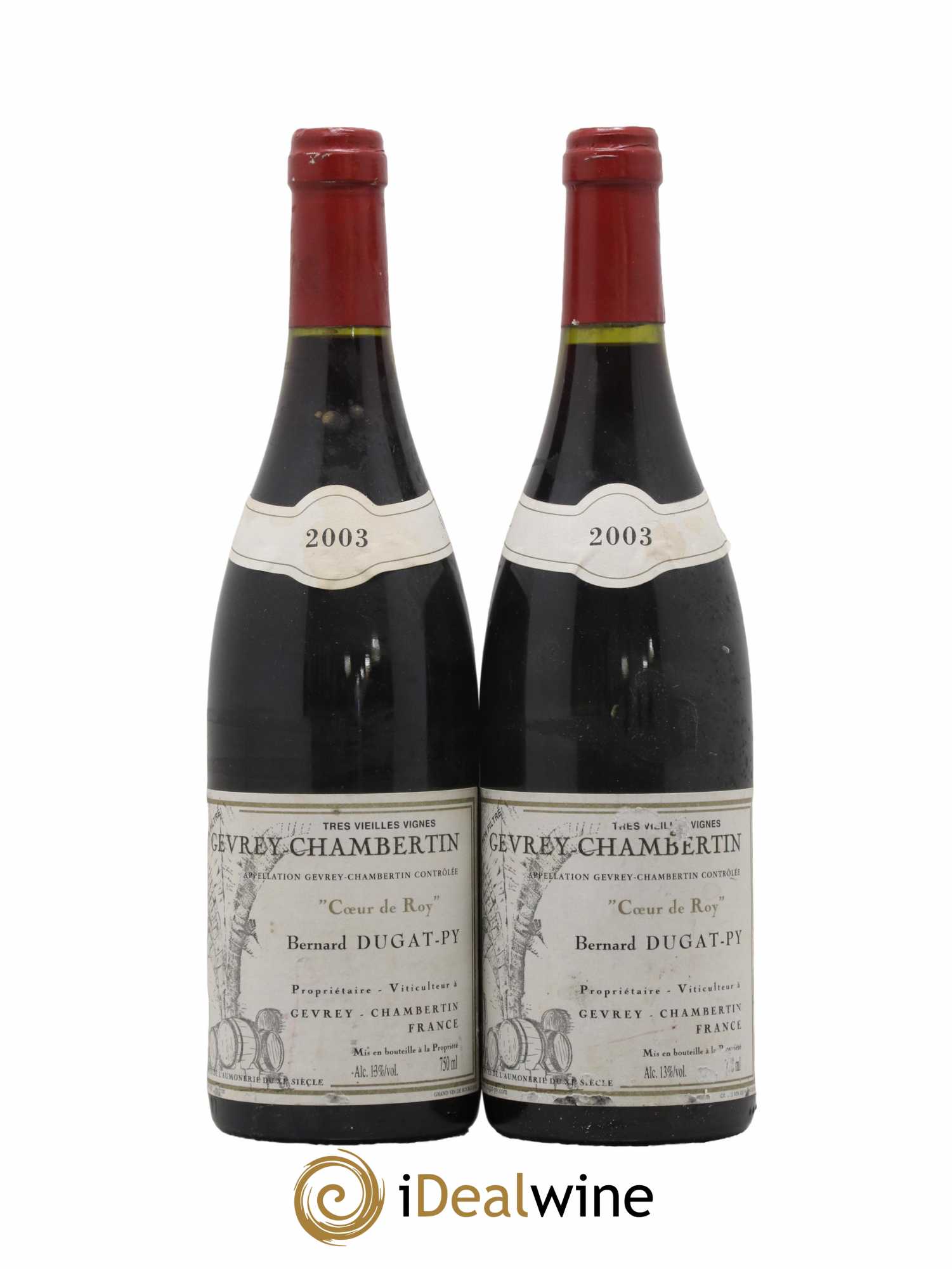 Gevrey-Chambertin Coeur de Roy Très Vieilles Vignes Dugat-Py 2003 - Lot de 2 bouteilles - 0