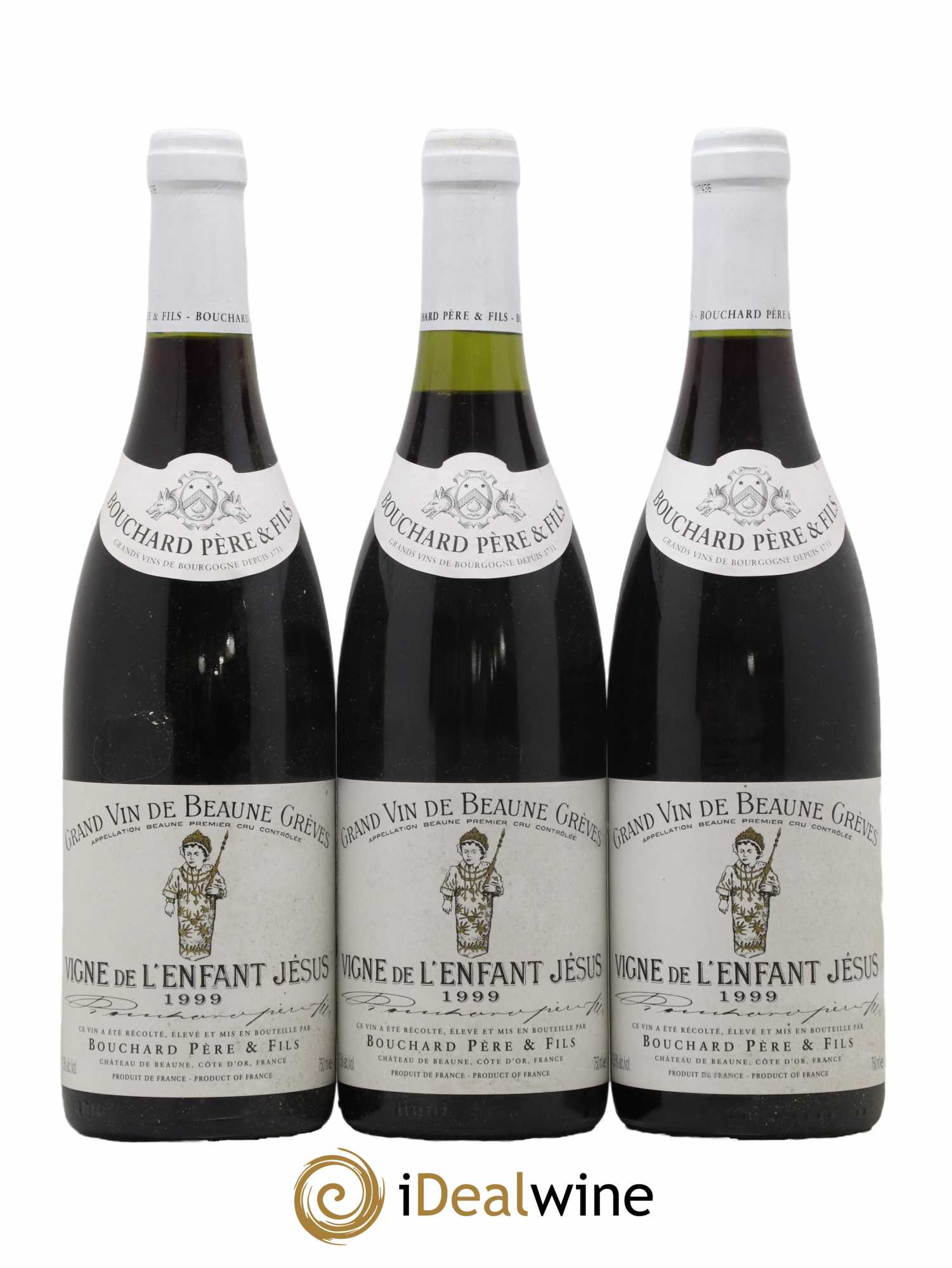 Beaune 1er Cru Grèves - Vigne de l'Enfant Jésus Bouchard Père & Fils 1999 - Lot of 3 bottles - 0