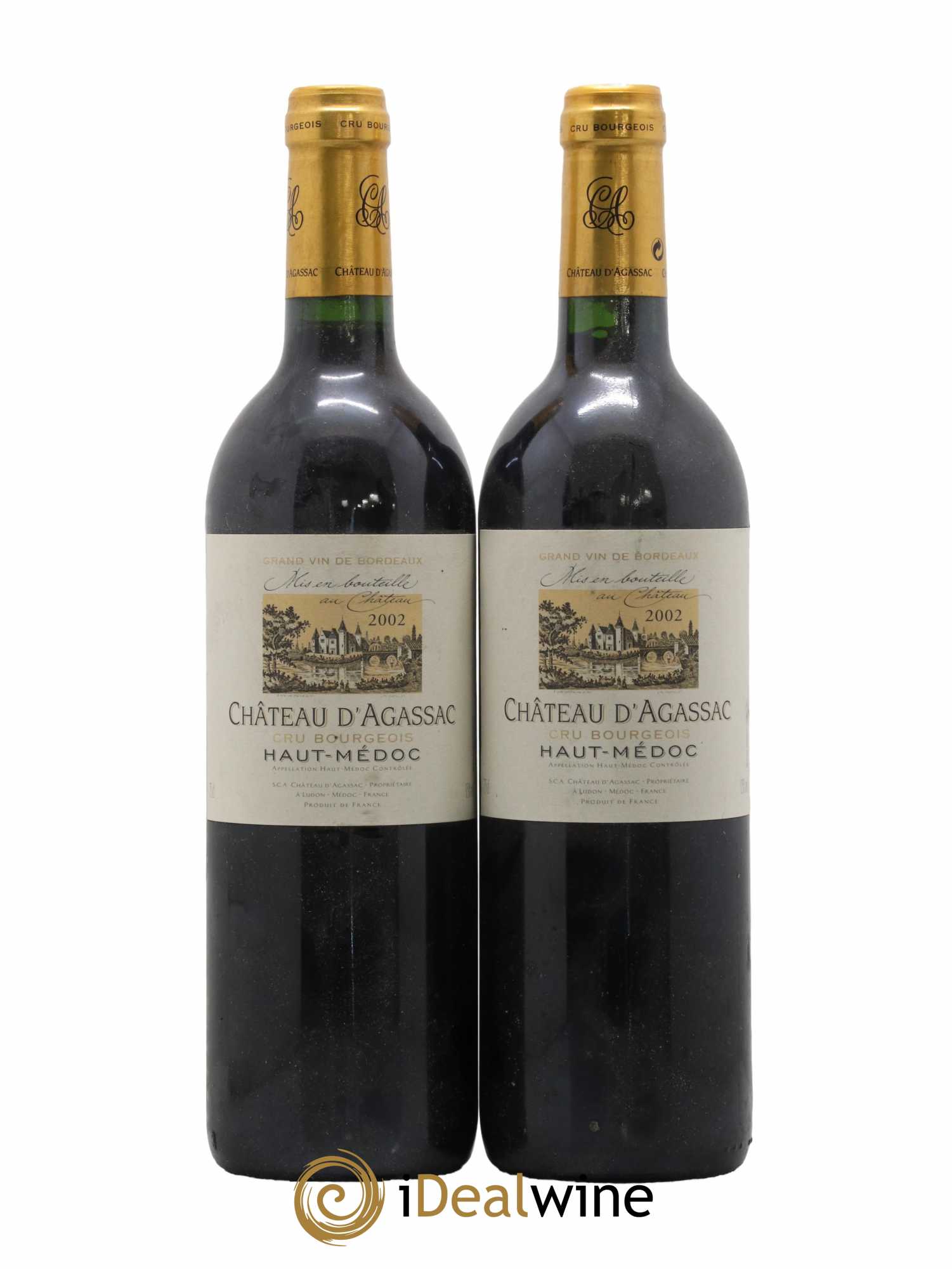 Château d' Agassac Cru Bourgeois 2002 - Lot de 2 bouteilles - 0