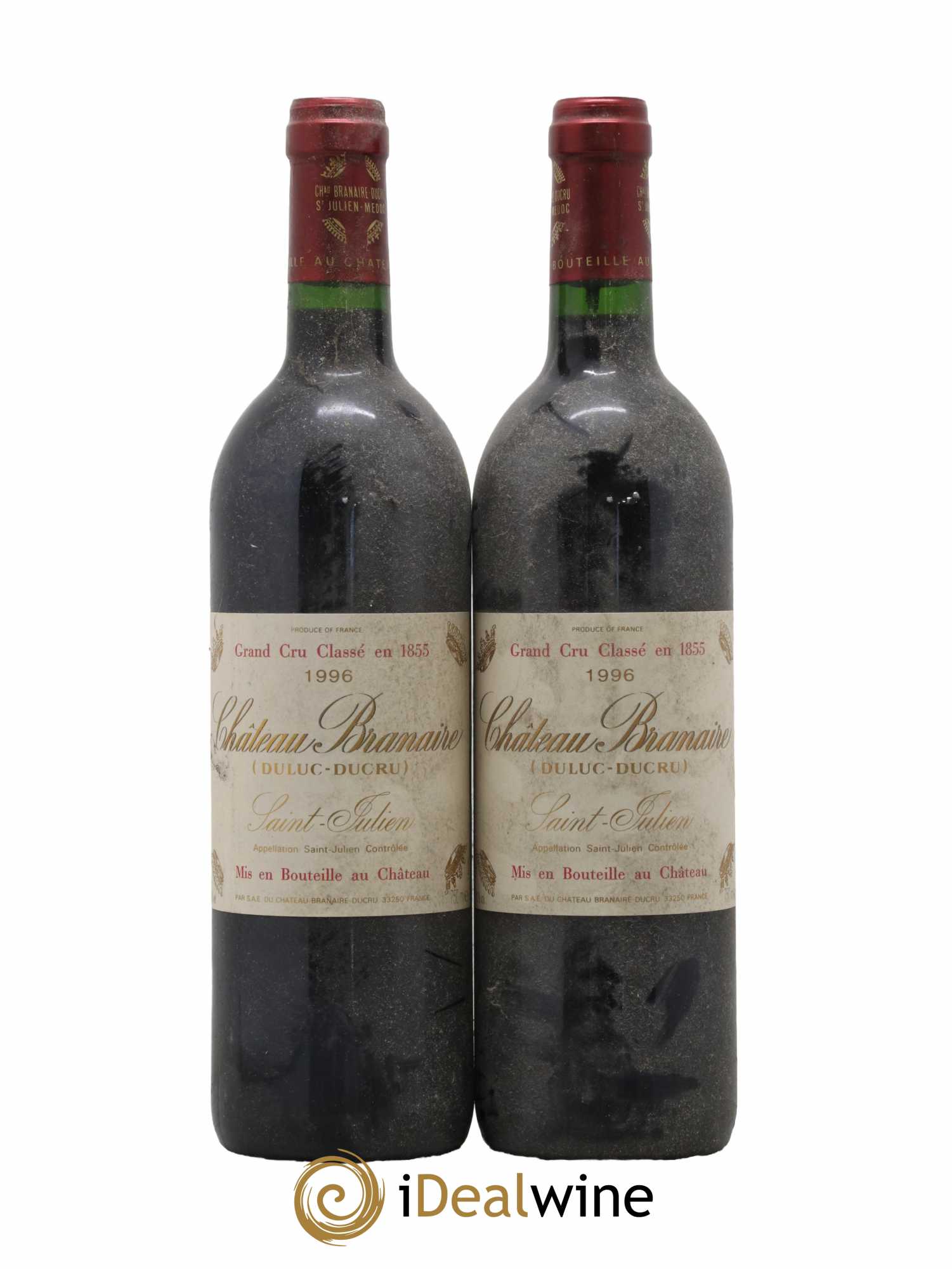 Château Branaire Ducru 4ème Grand Cru Classé 1996 - Lot de 2 bouteilles - 0