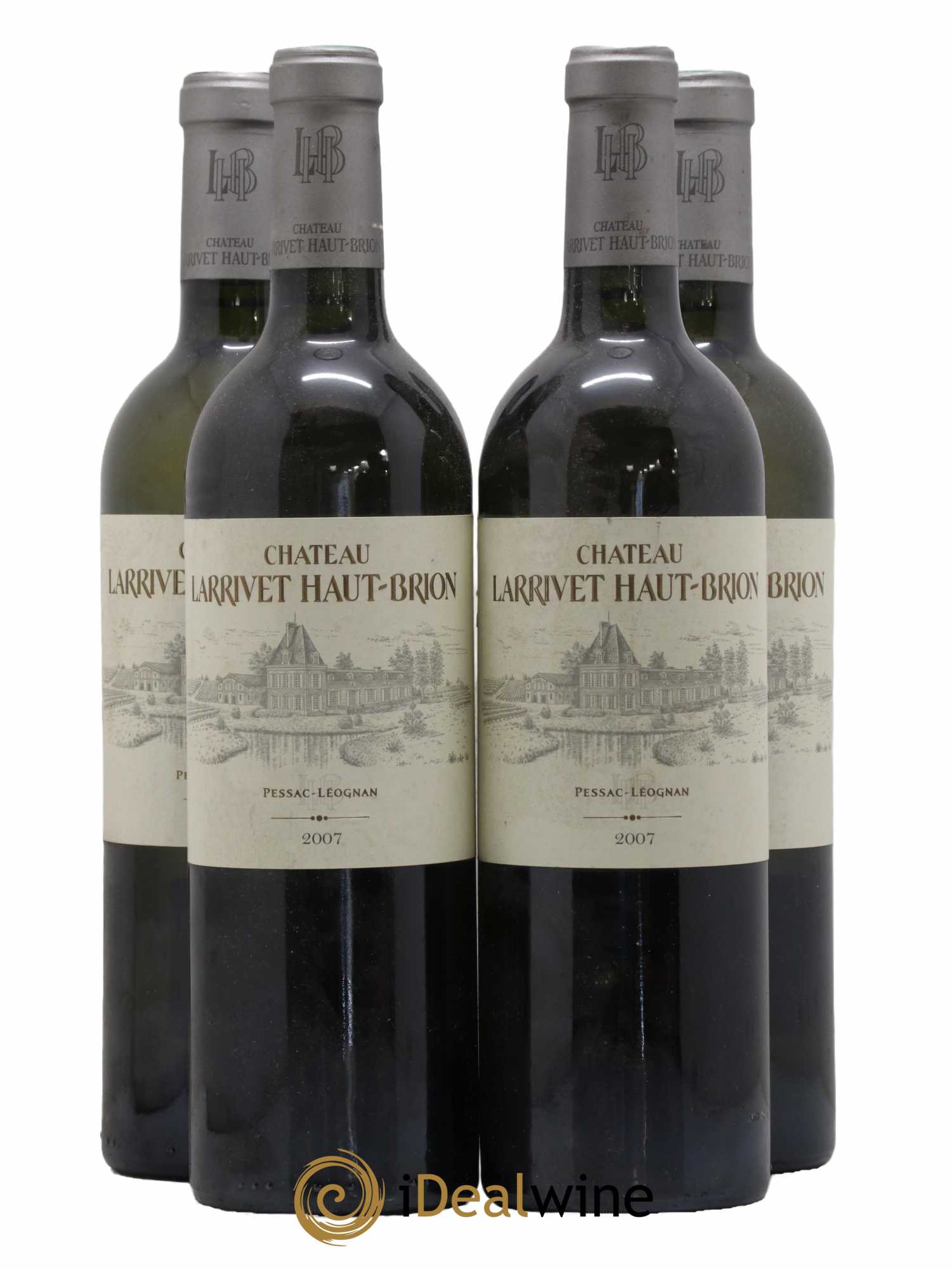 Château Larrivet Haut-Brion 2007 - Lot de 4 bouteilles - 0