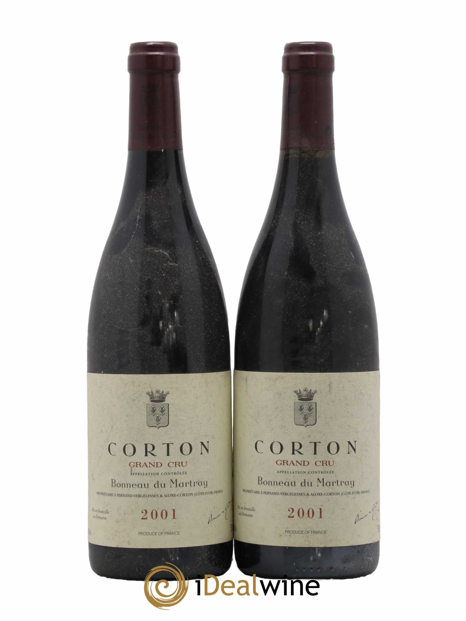 Corton Grand Cru Bonneau du Martray (Domaine) 2001 - Lot de 2 bouteilles - 0