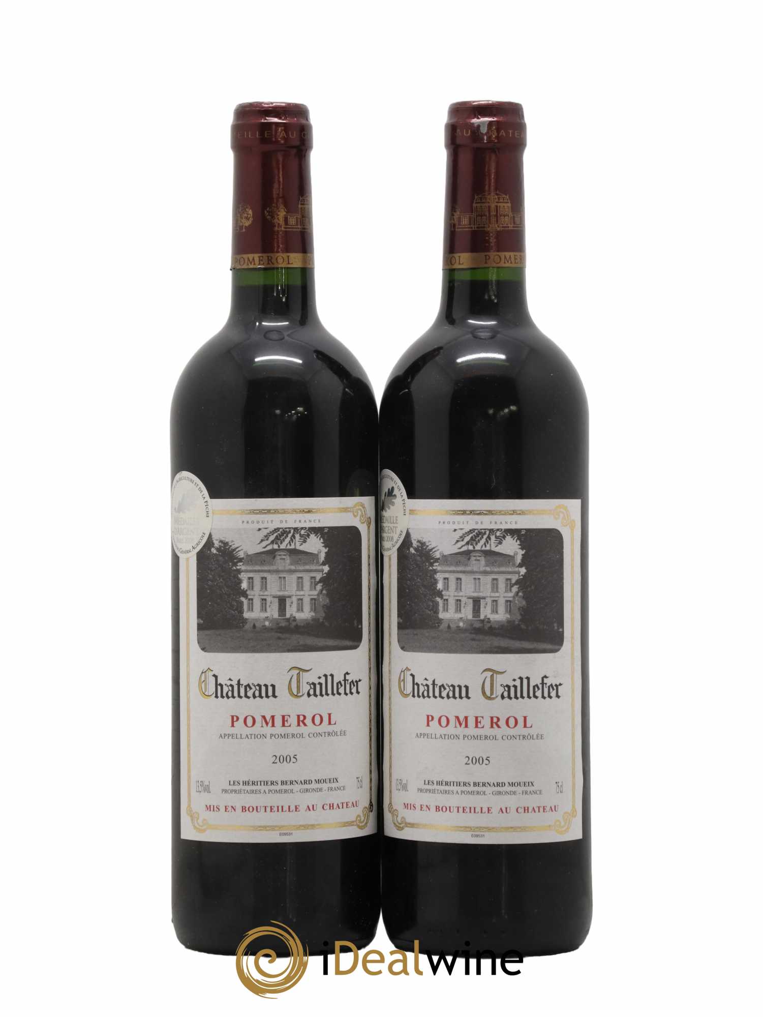 Château Taillefer 2005 - Lot de 2 bouteilles - 0