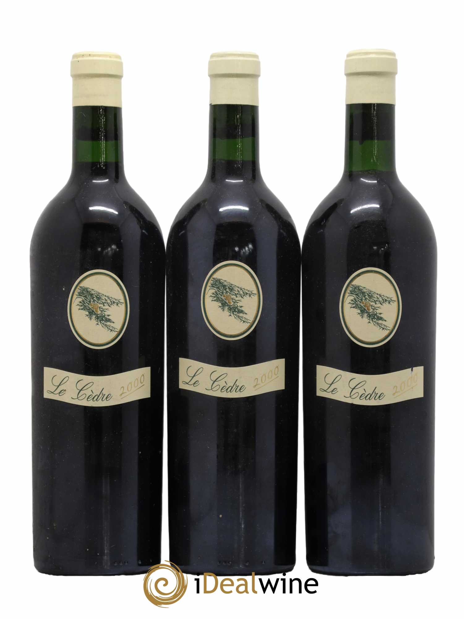 Cahors Château du Cèdre Pascal et Jean-Marc Verhaeghe 2000 - Lot de 3 bouteilles - 0