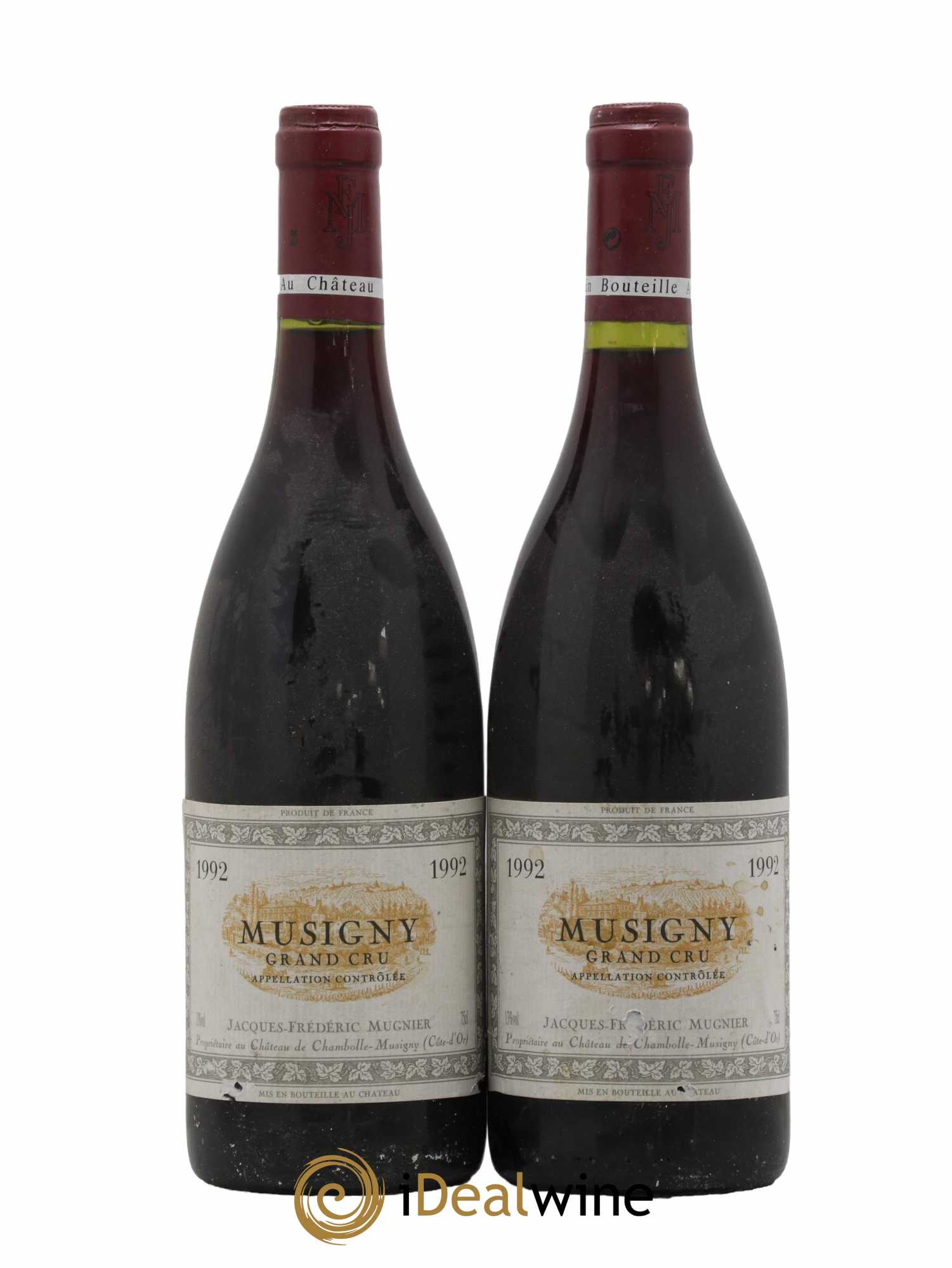 Musigny Grand Cru Jacques-Frédéric Mugnier 1992 - Lot de 2 bouteilles - 0