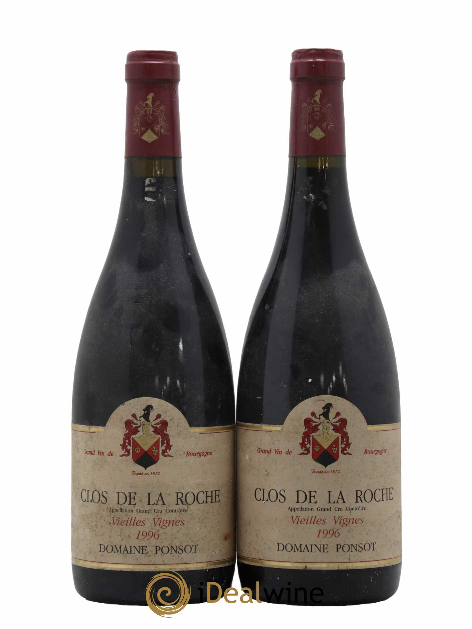 Clos de la Roche Grand Cru Vieilles Vignes Ponsot (Domaine) 1996 - Lot de 2 bouteilles - 0