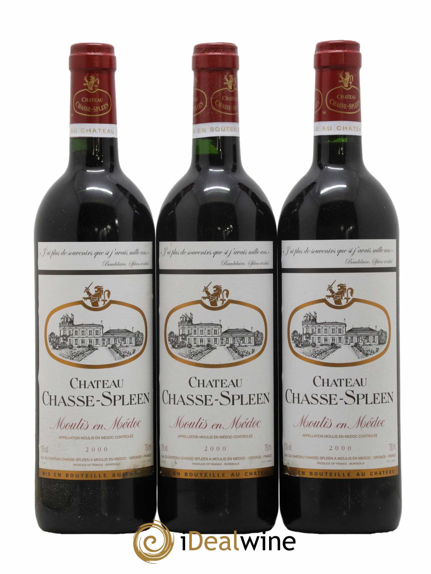 Château Chasse Spleen 2000 - Lot de 6 bouteilles - 1