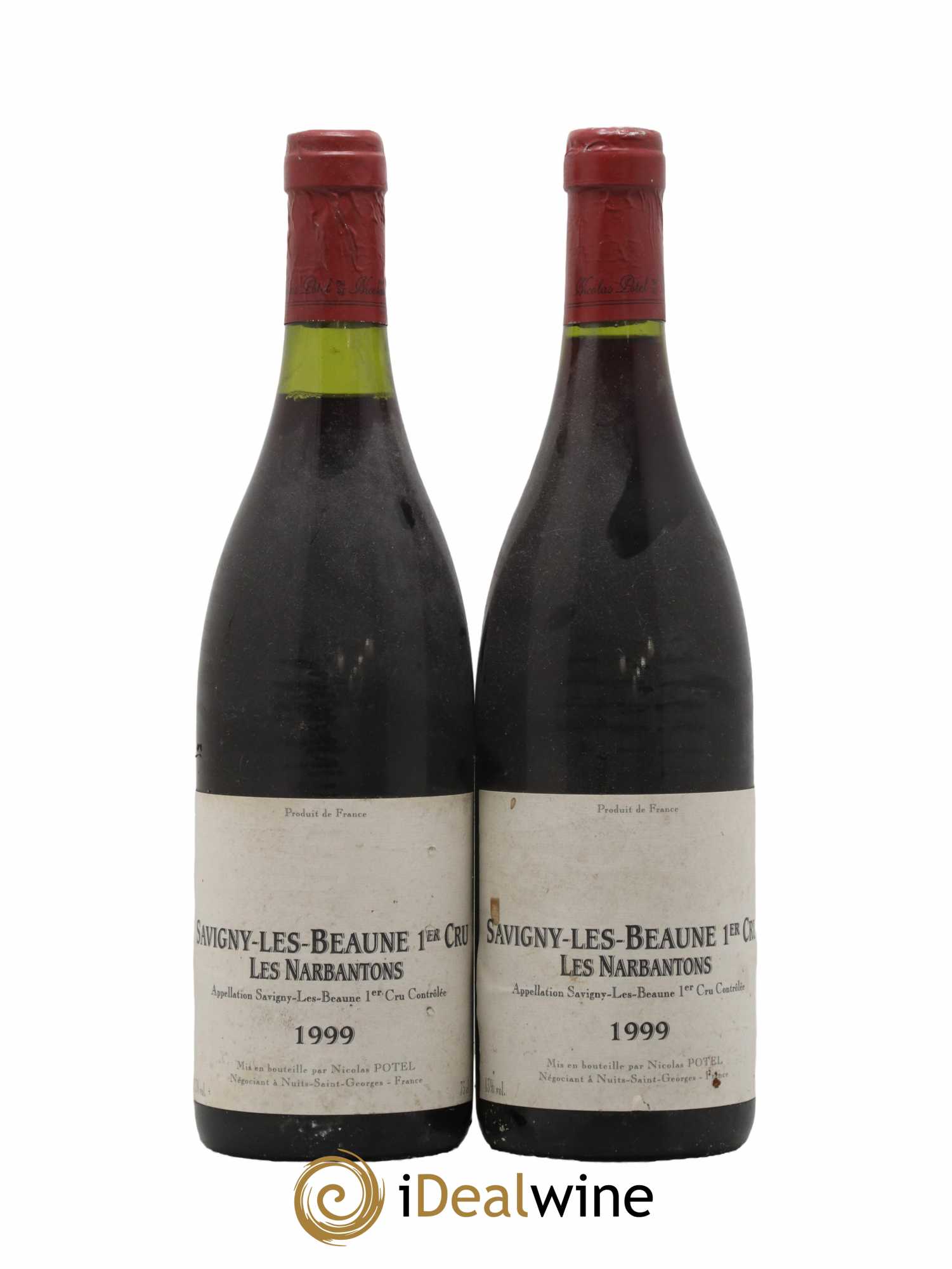 Savigny-lès-Beaune 1er Cru Les Narbantons Nicolas Potel 1999 - Lot de 2 bouteilles - 0