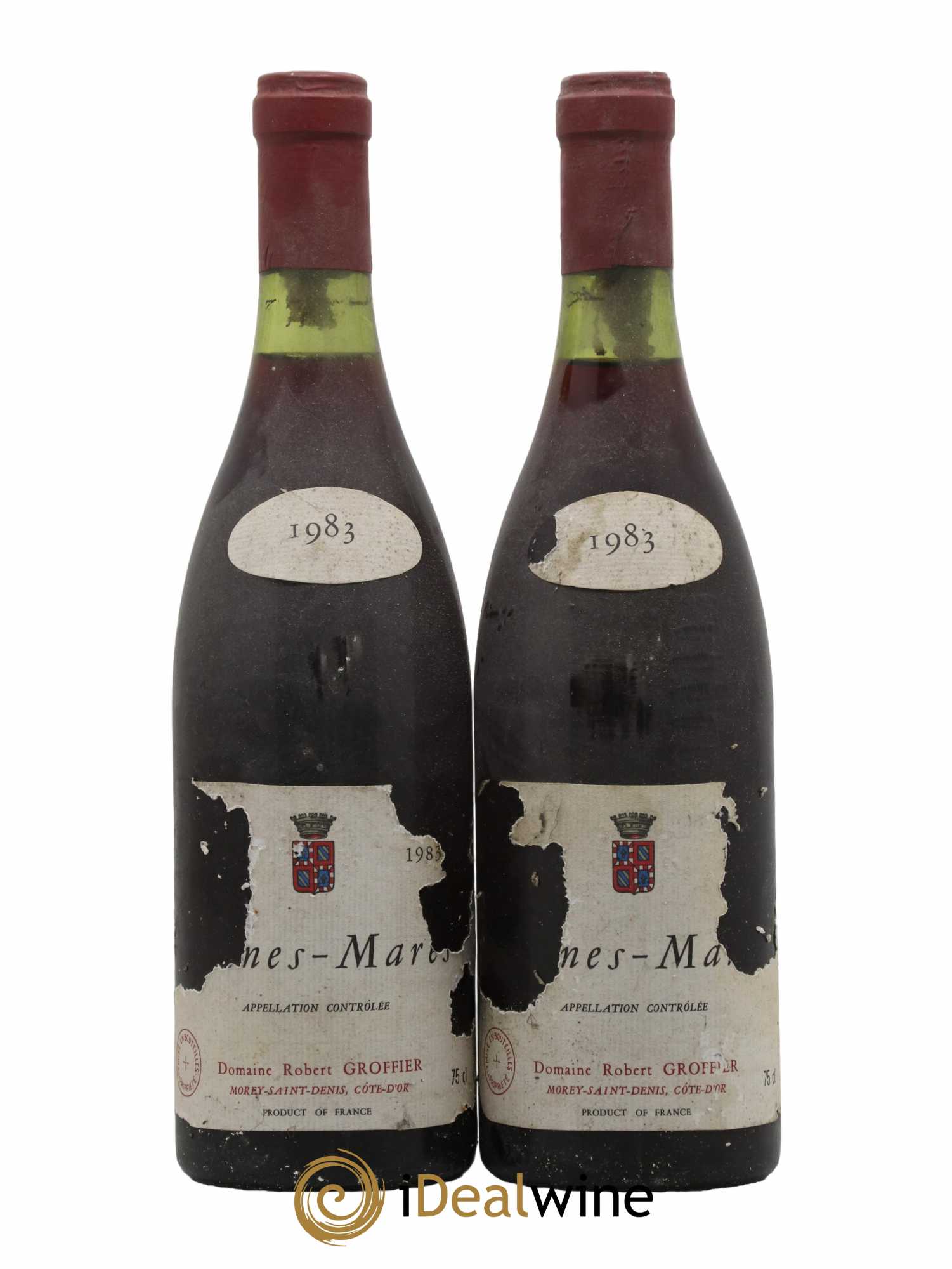 Bonnes-Mares Grand Cru Robert Groffier Père & Fils (Domaine) 1983 - Lot de 2 bouteilles - 0